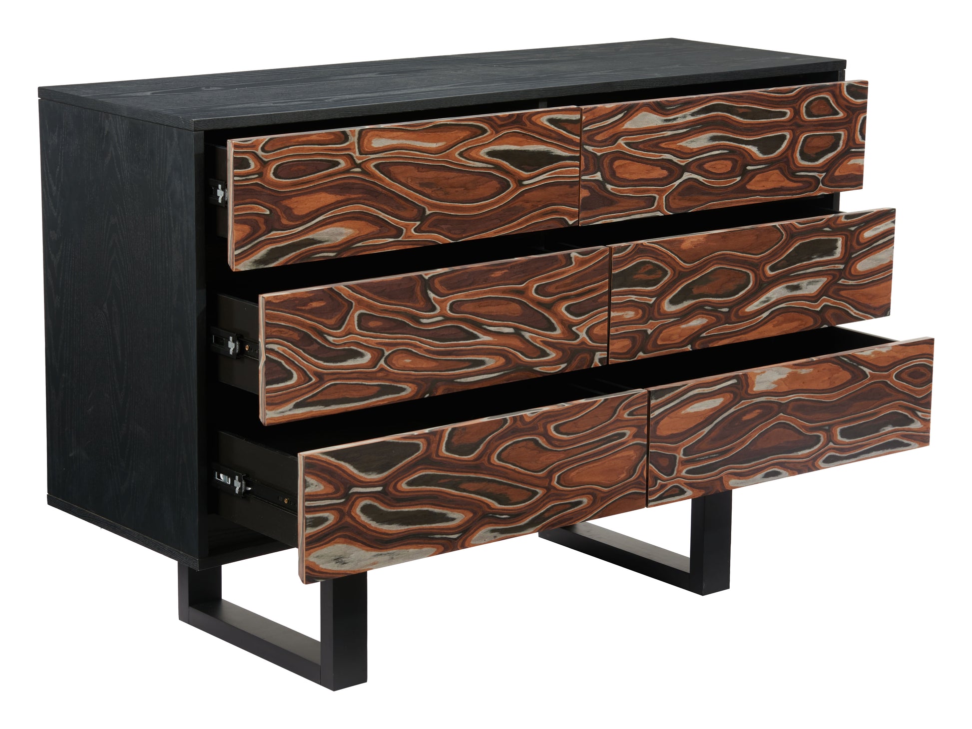 Aremi Dresser Brown & Black - 7