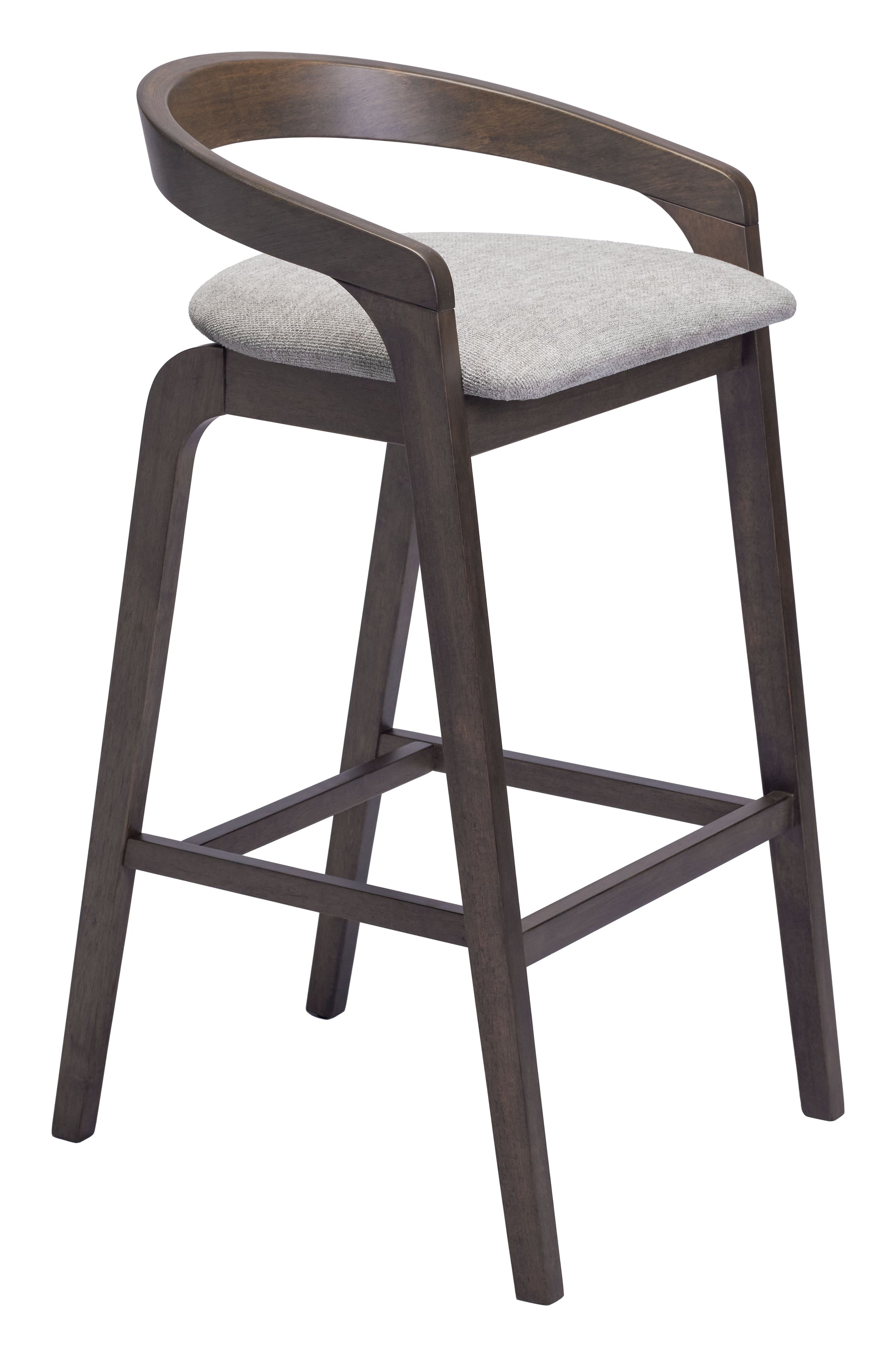 Troy Barstool (Set of 2) Dove Gray & Espresso - 6