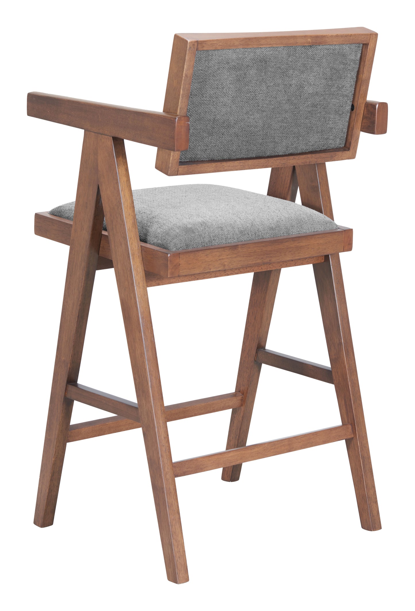 Delhi Counter Stool (Set of 2) Gray & Walnut - 5