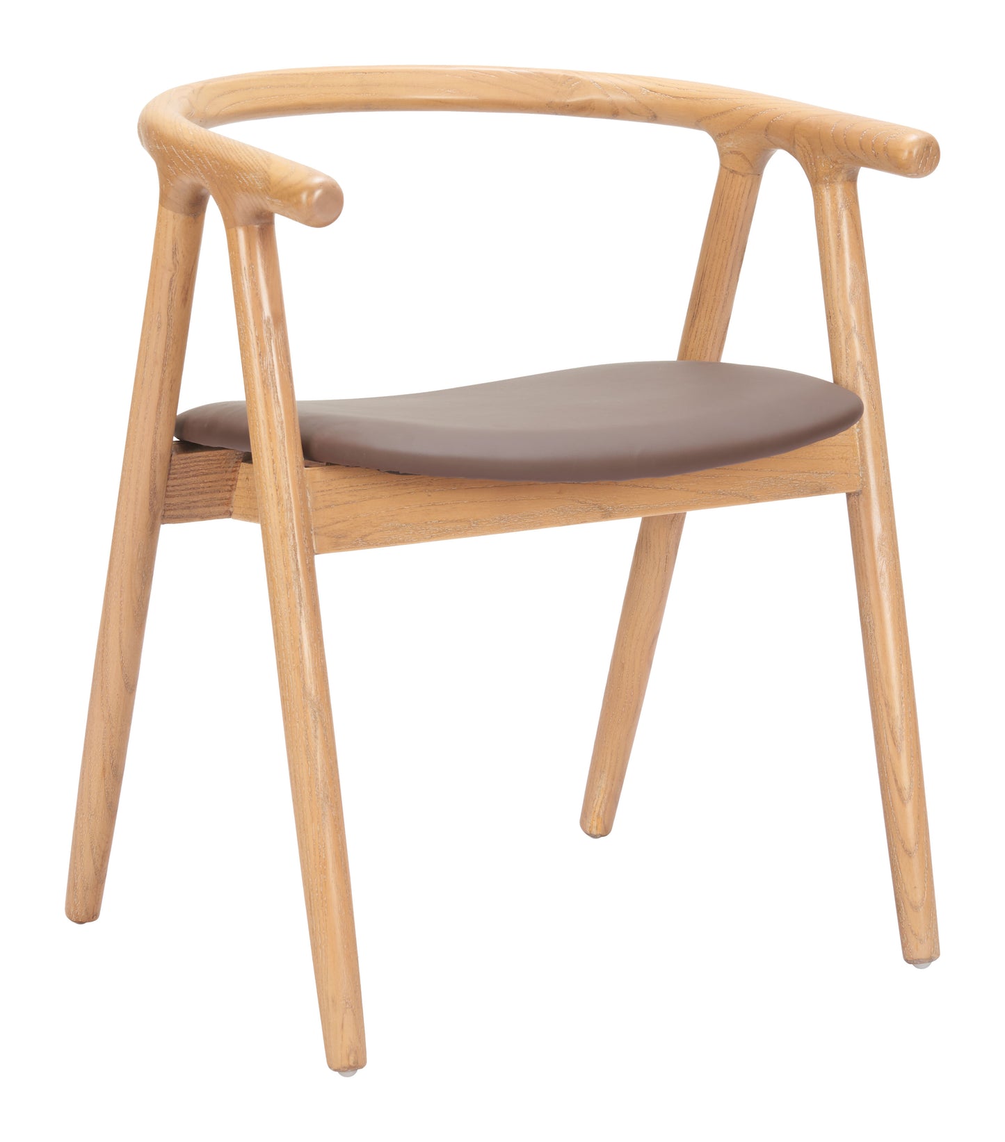 Peker Dining Chair (Set of 2) Brown & Natural - 6