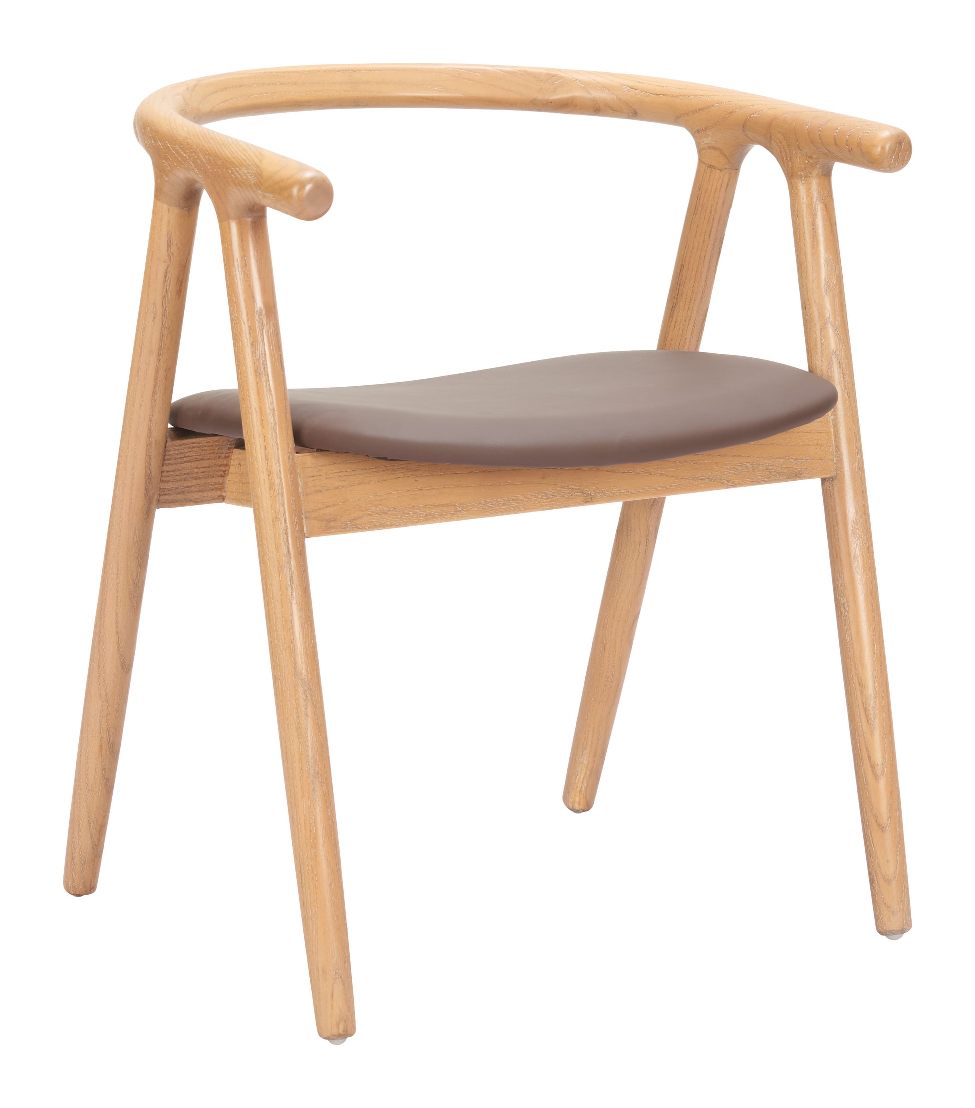 Peker Dining Chair (Set of 2) Brown & Natural - 6