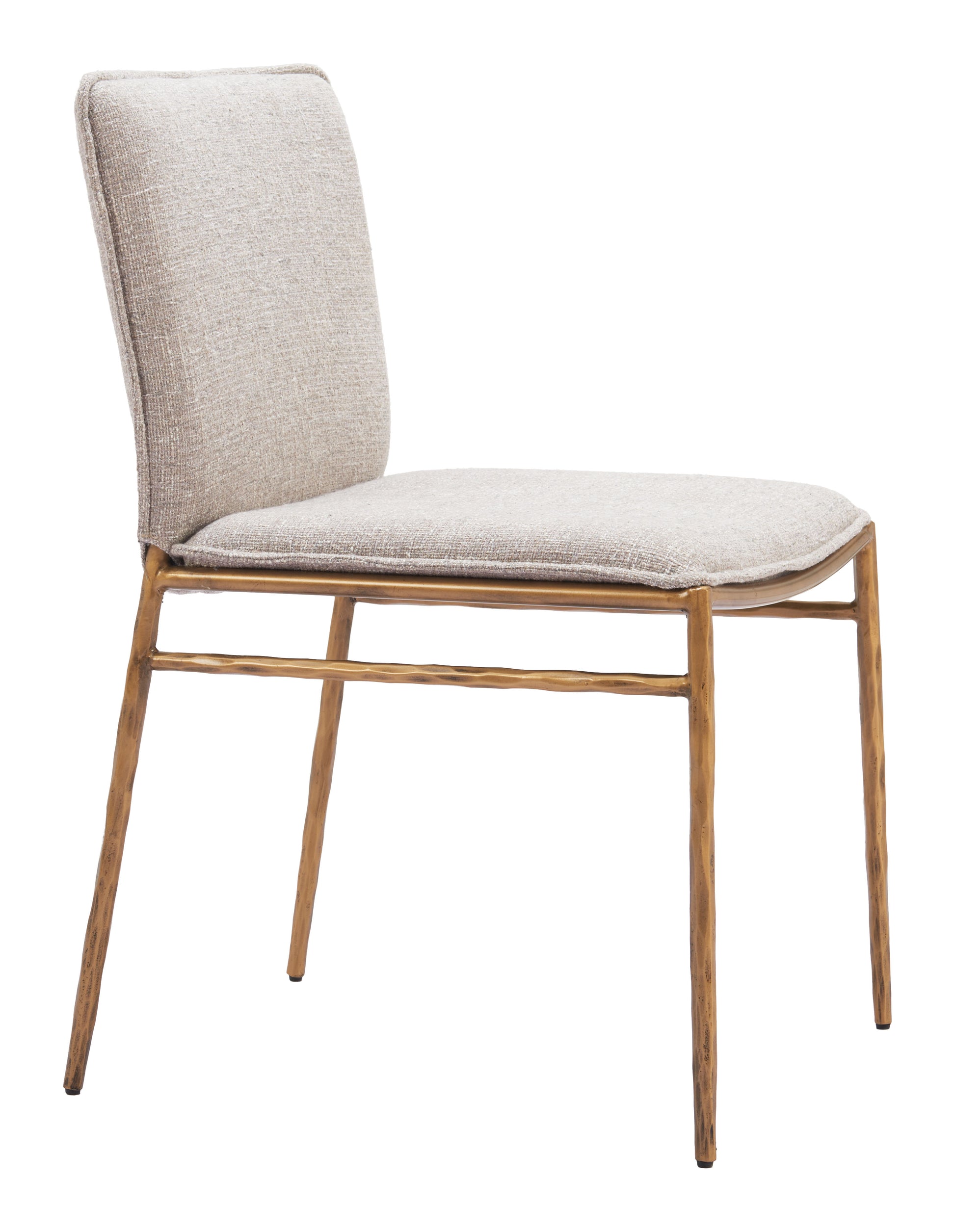 Nordvest Dining Chair Beige & Gold - 6