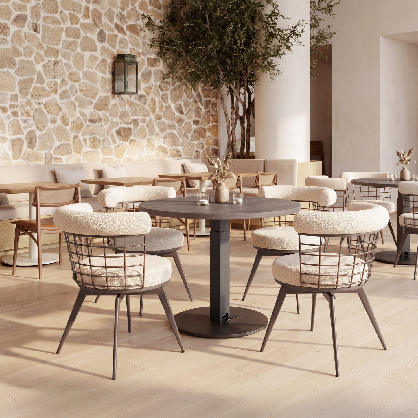 Hawley Adjustable Dining Table Walnut - 10