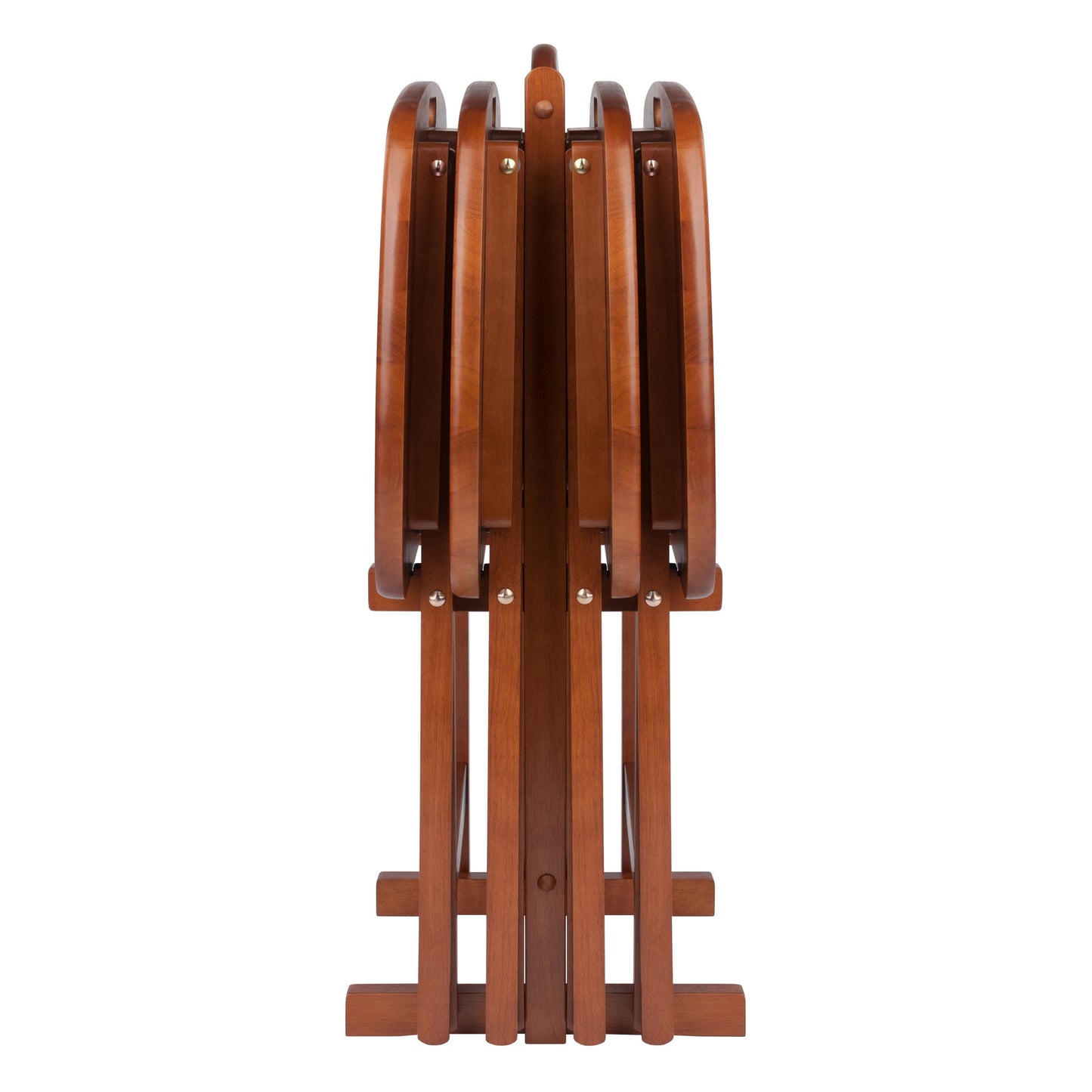 Lucca 5-pc Snack Table Set, Teak