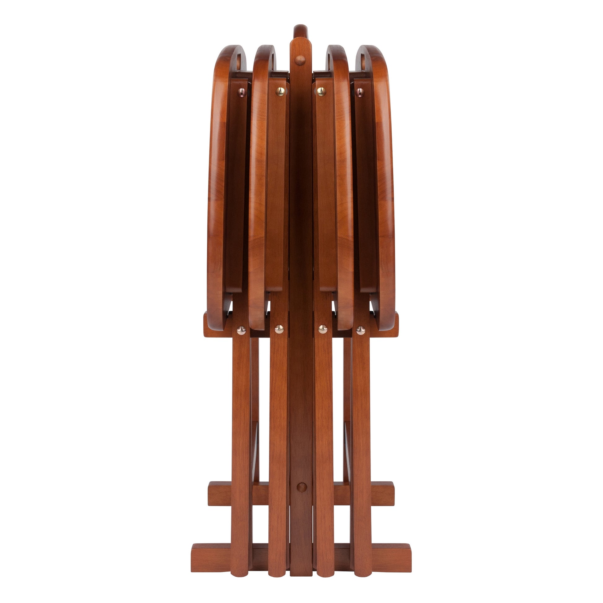 Lucca 5-pc Snack Table Set, Teak