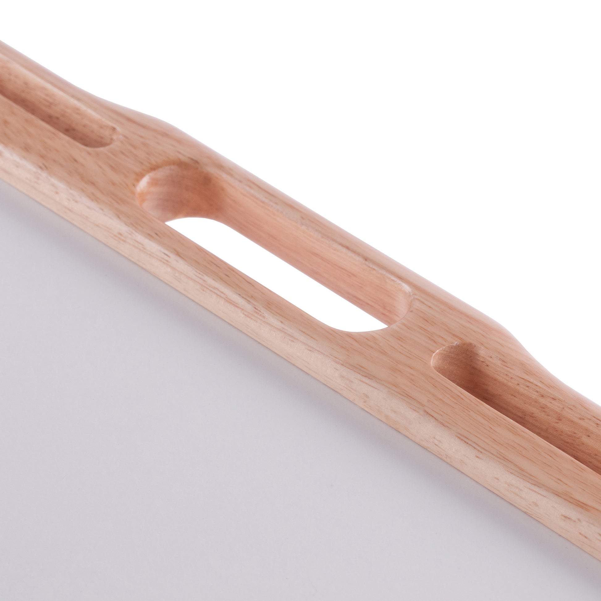 Arlo Breakfast Tray with Flip Top, Natural and White