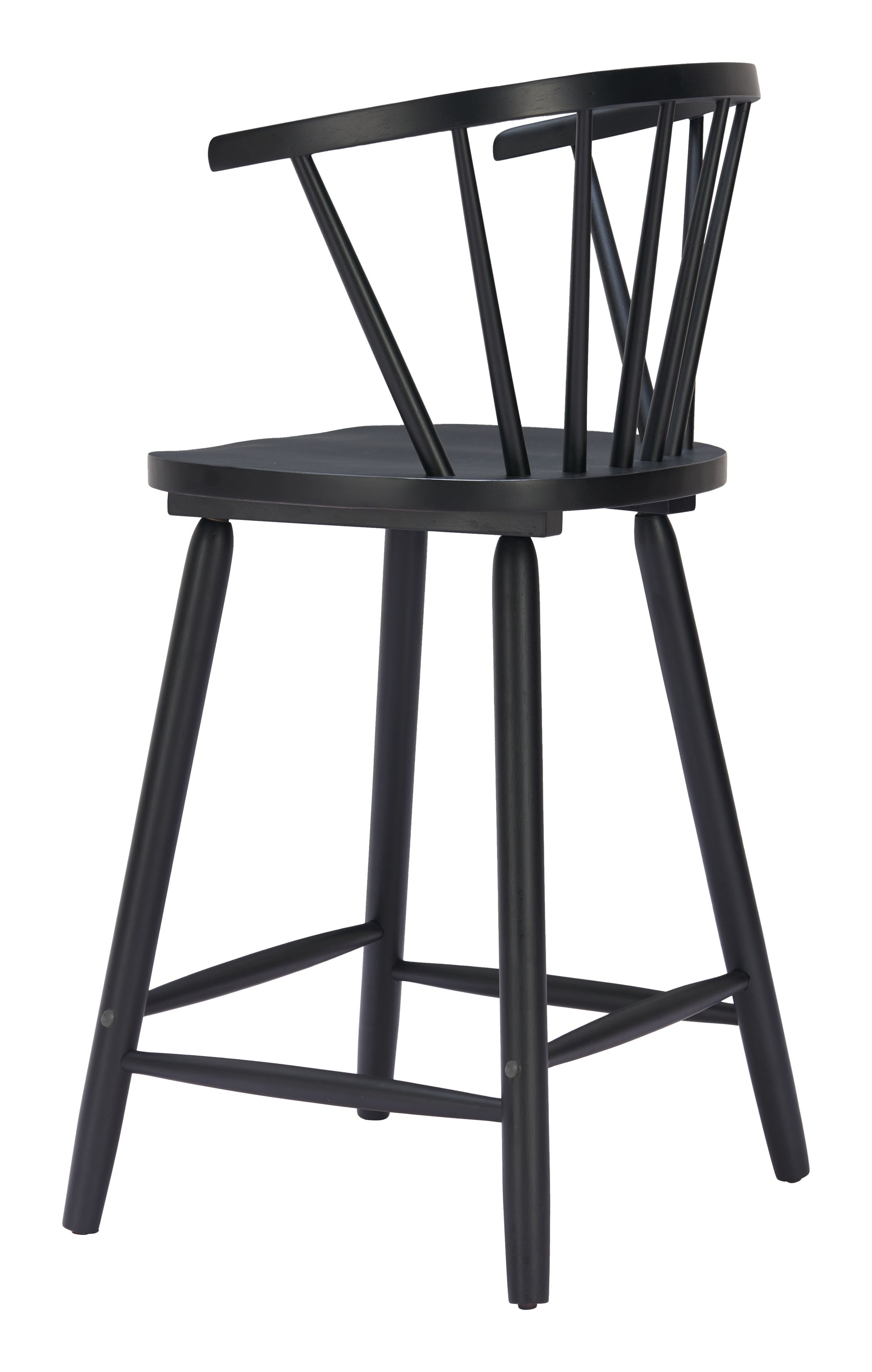 Stenger Counter Stool (Set of 2) Black - 5