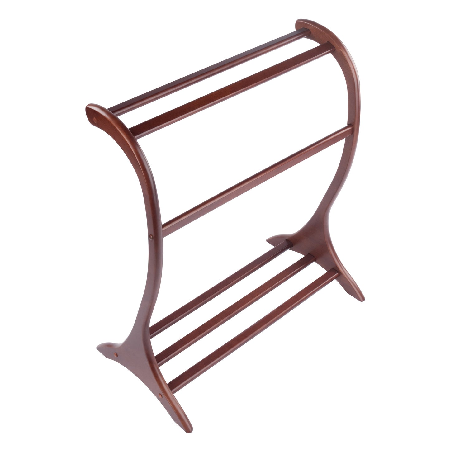 Bella Blanket Rack, Walnut - alternate view