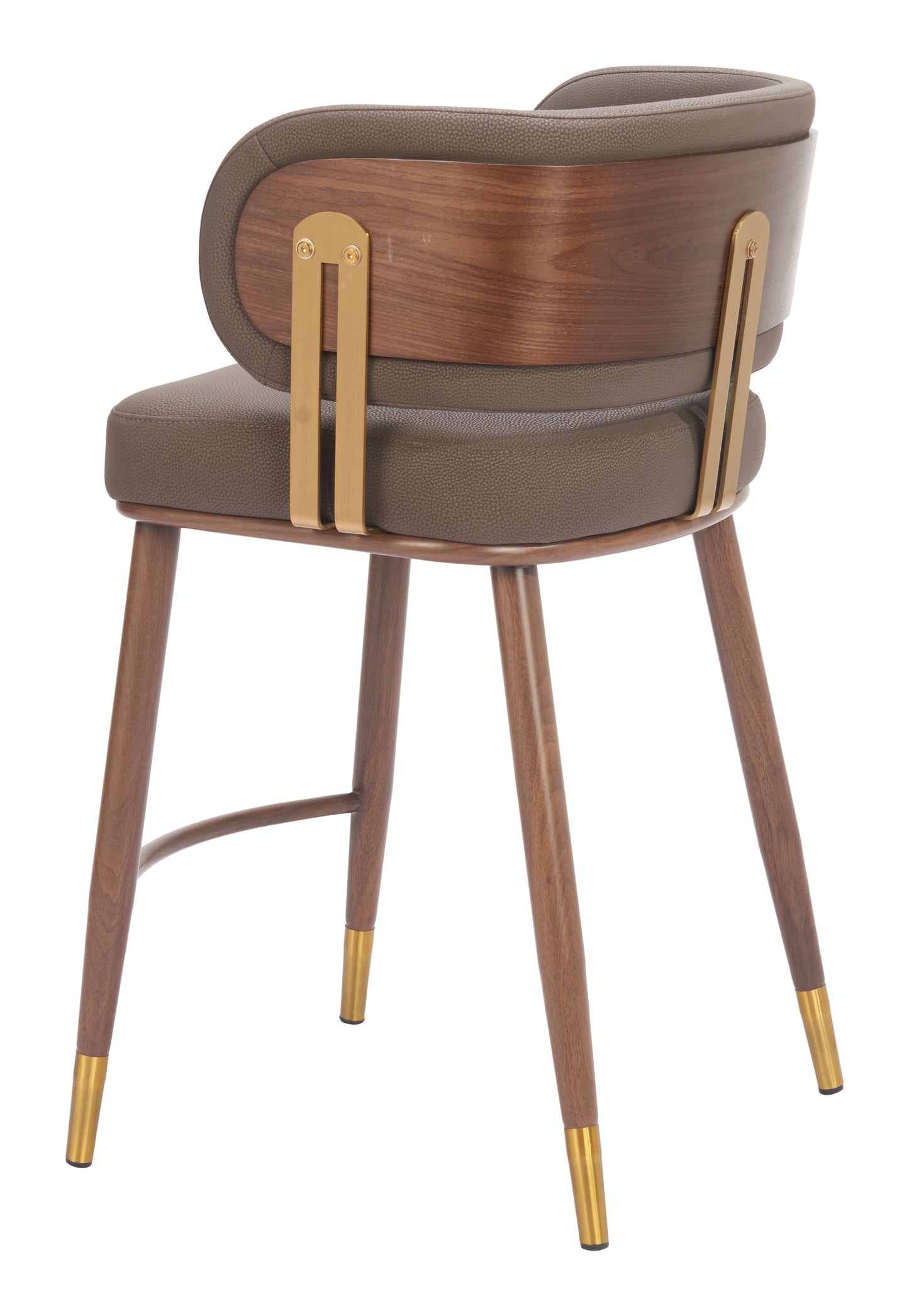 Brew Counter Stool Brown & Walnut - 5