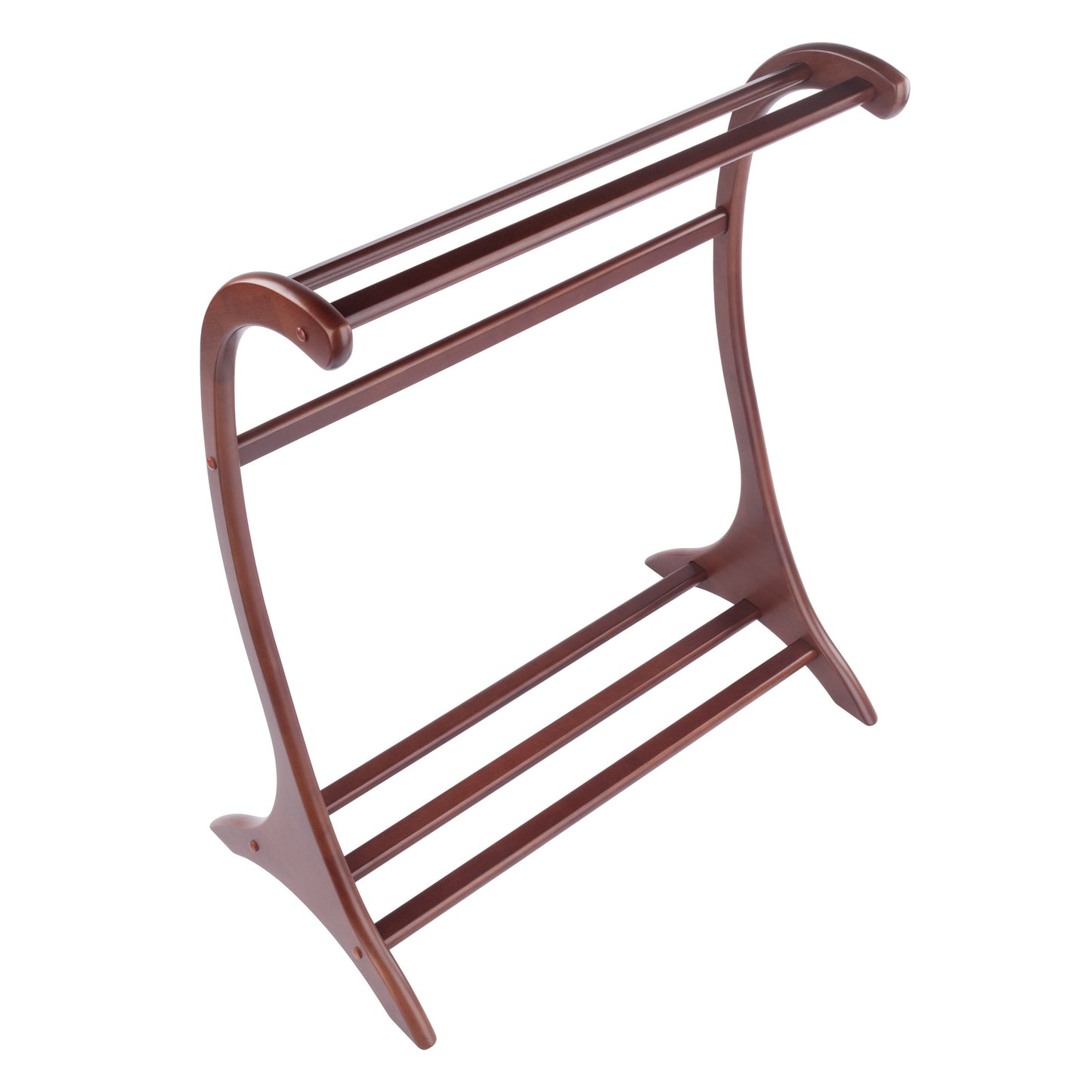 Bella Blanket Rack, Walnut - alternate view