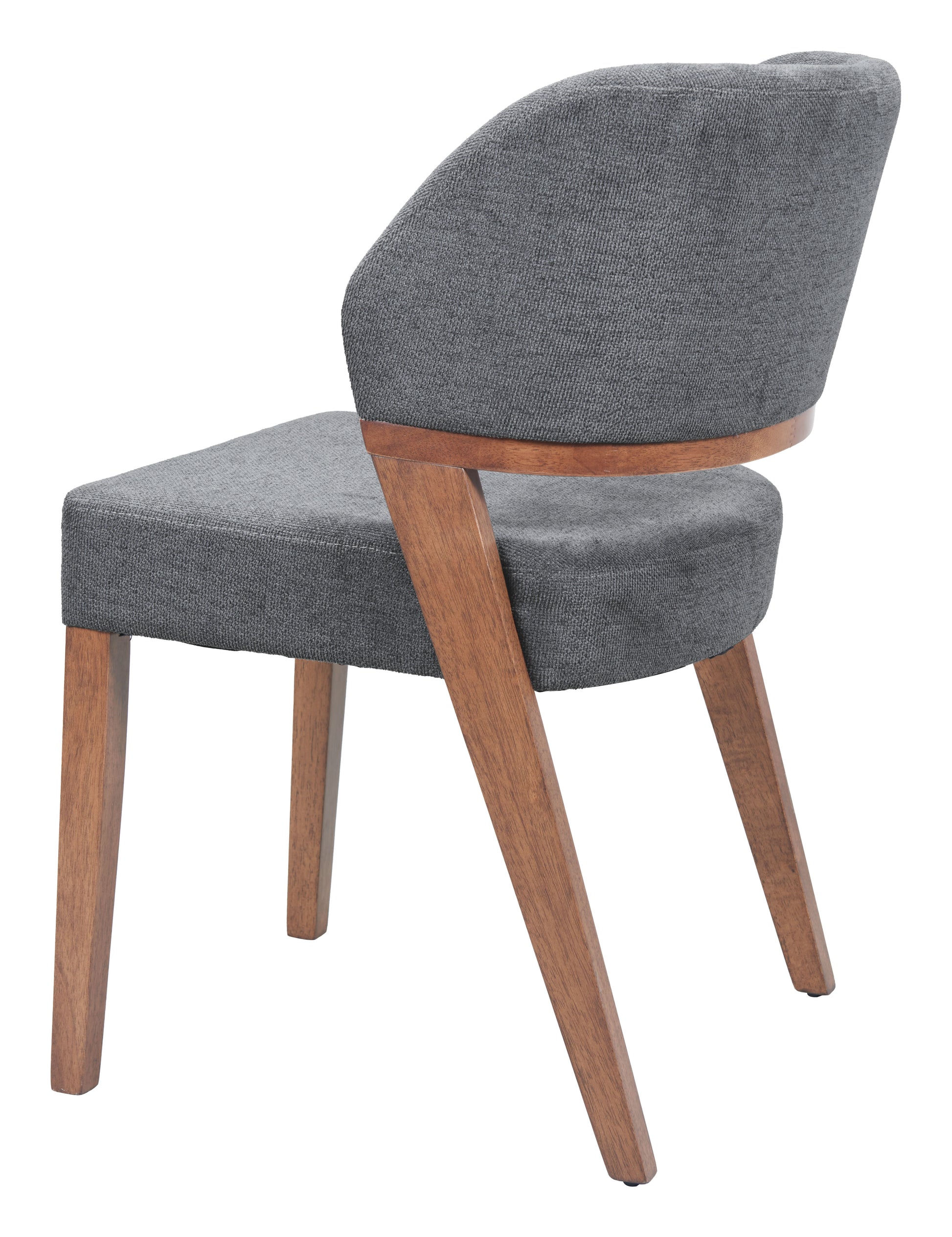 Sunobu Dining Chair (Set of 2) Azure Gray & Walnut - 5