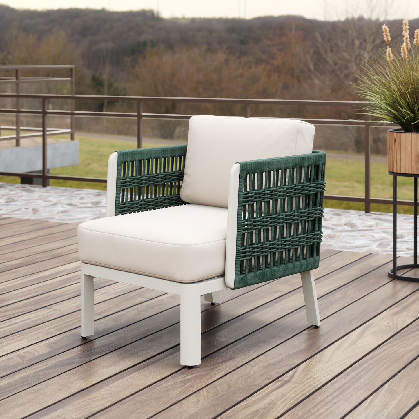 Bridgehampton Armchair White - 10