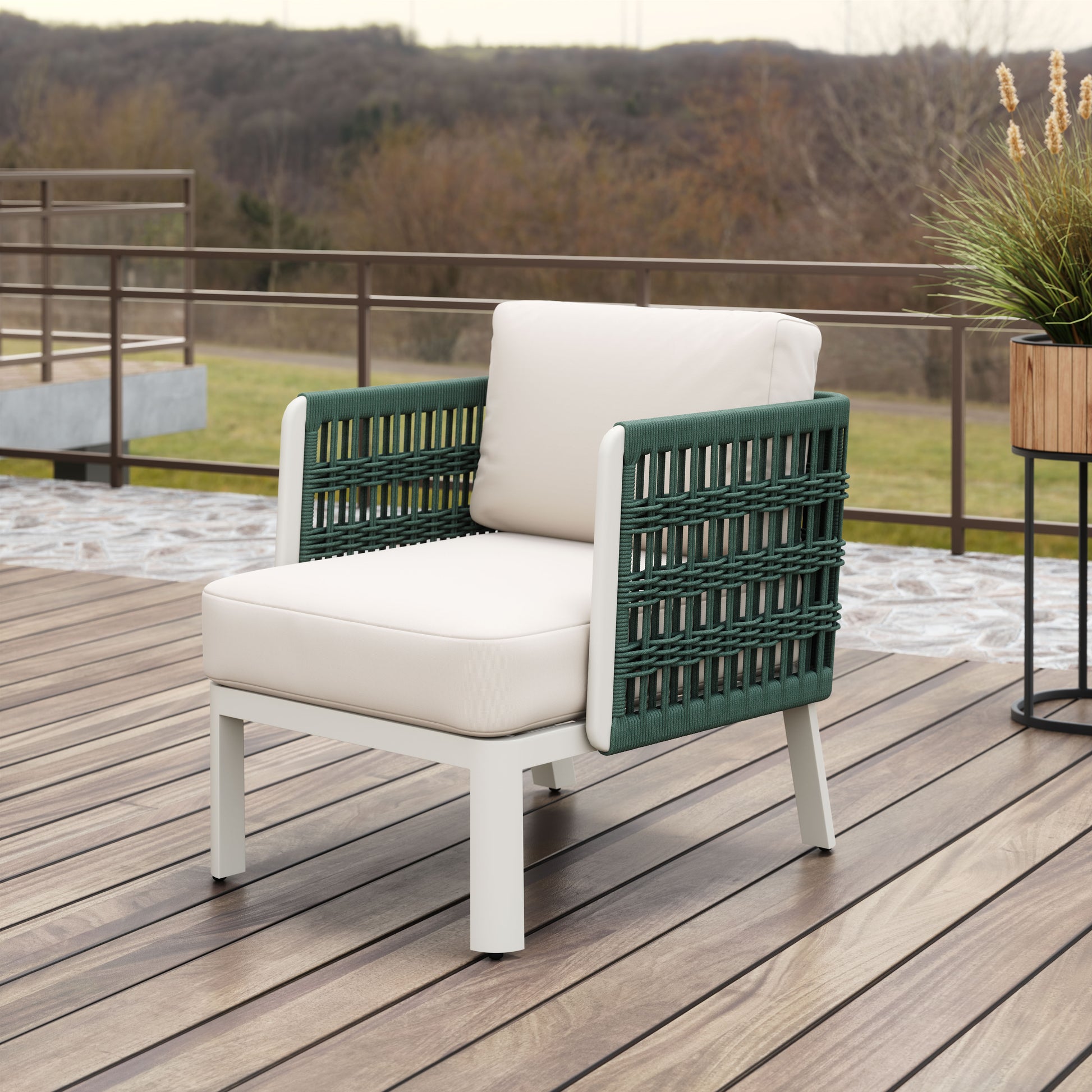 Bridgehampton Armchair White - 10