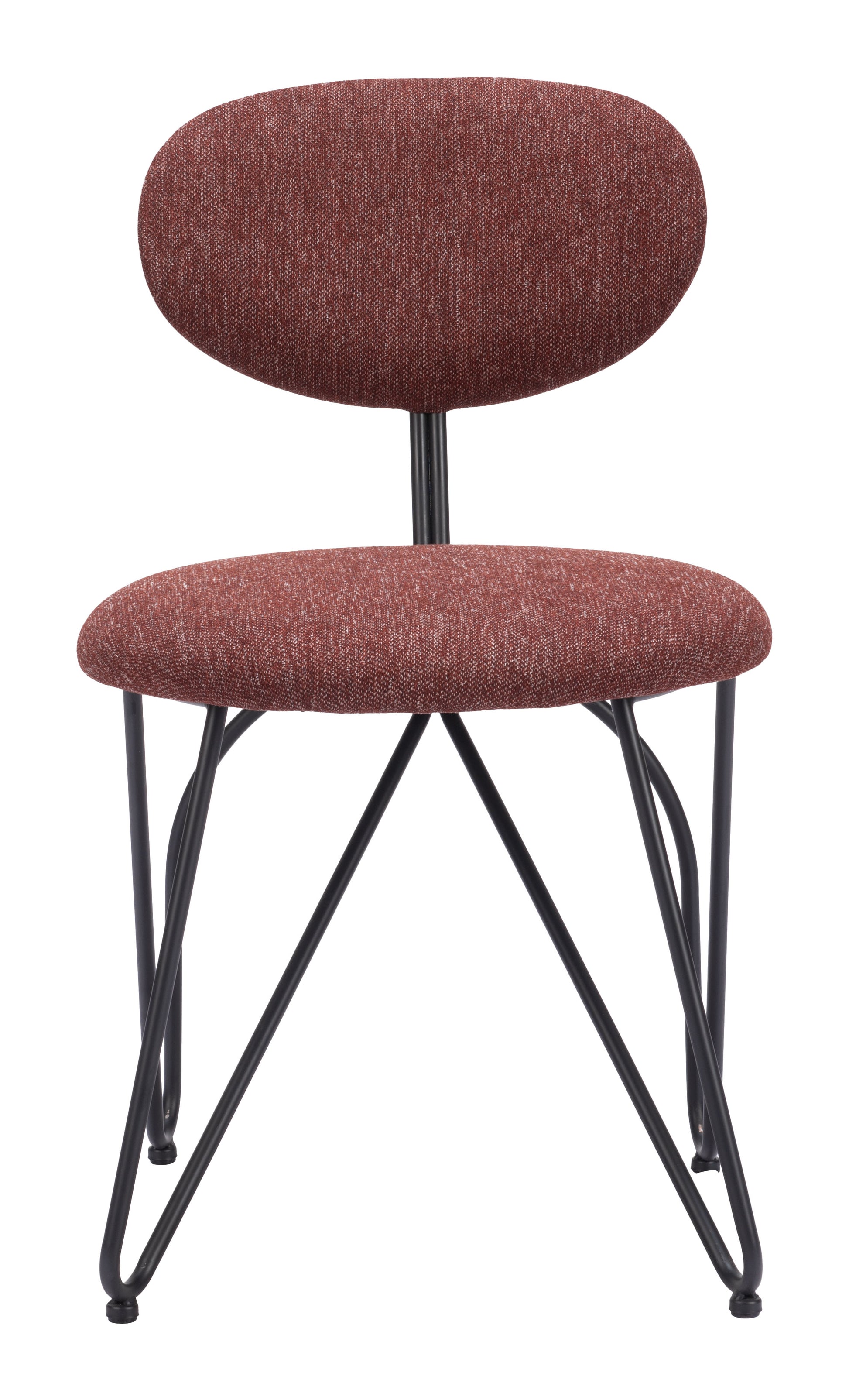 Novi Dining Chair (Set of 2) Maroon Brown - 3