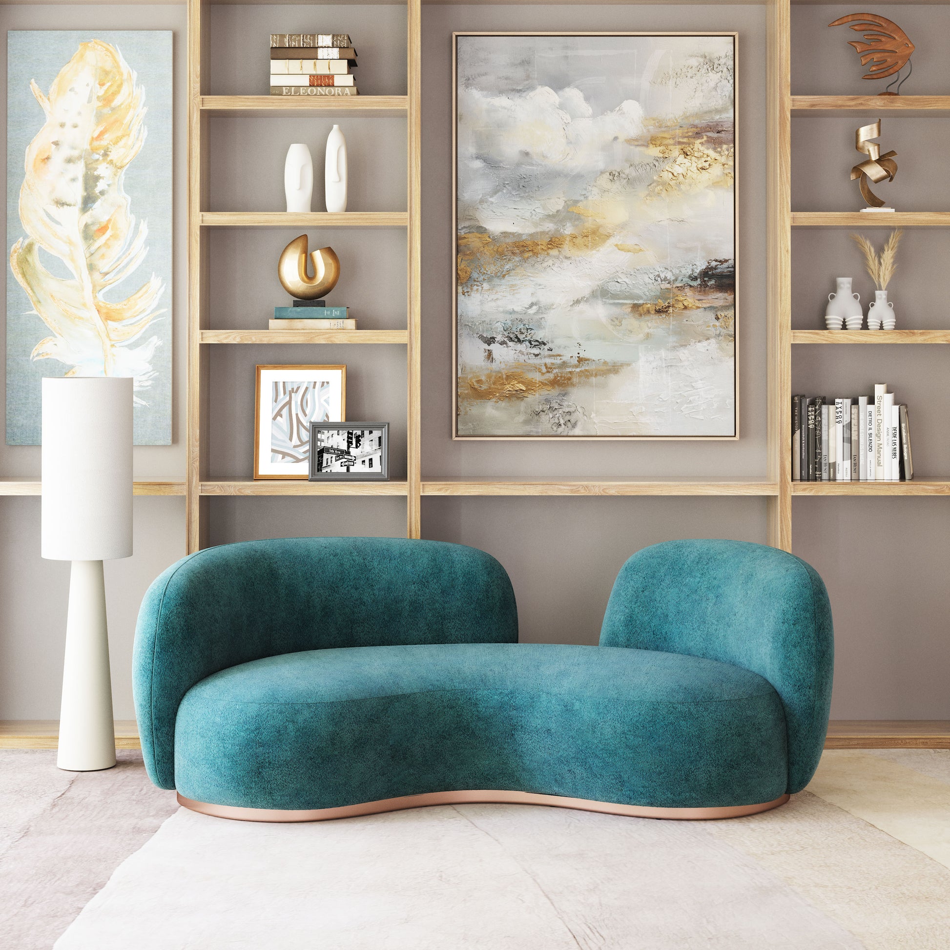 Jamela Sofa Teal - 8