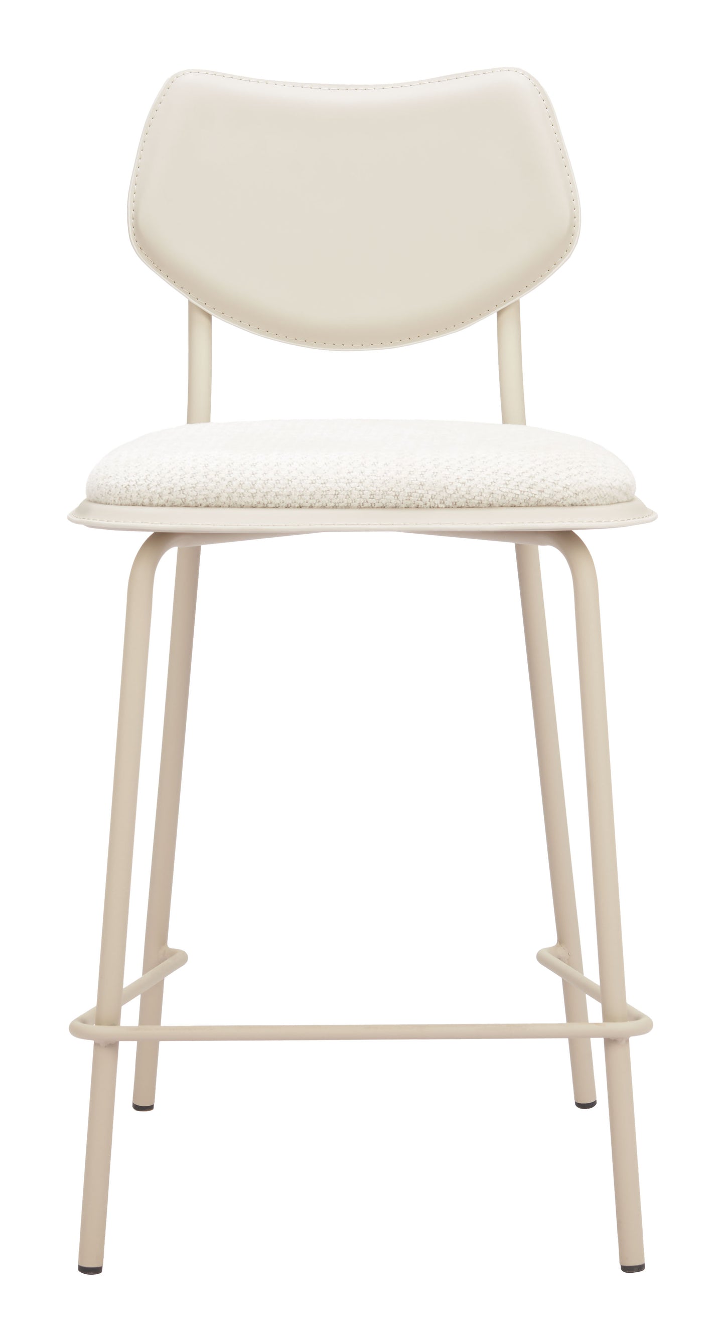 Zeal Counter Stool (Set of 4) Light Gray & Beige - 3