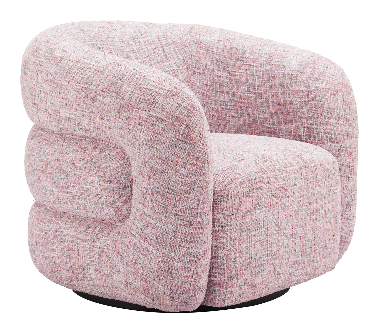 Refine Swivel Chair Pink Tweed - 6