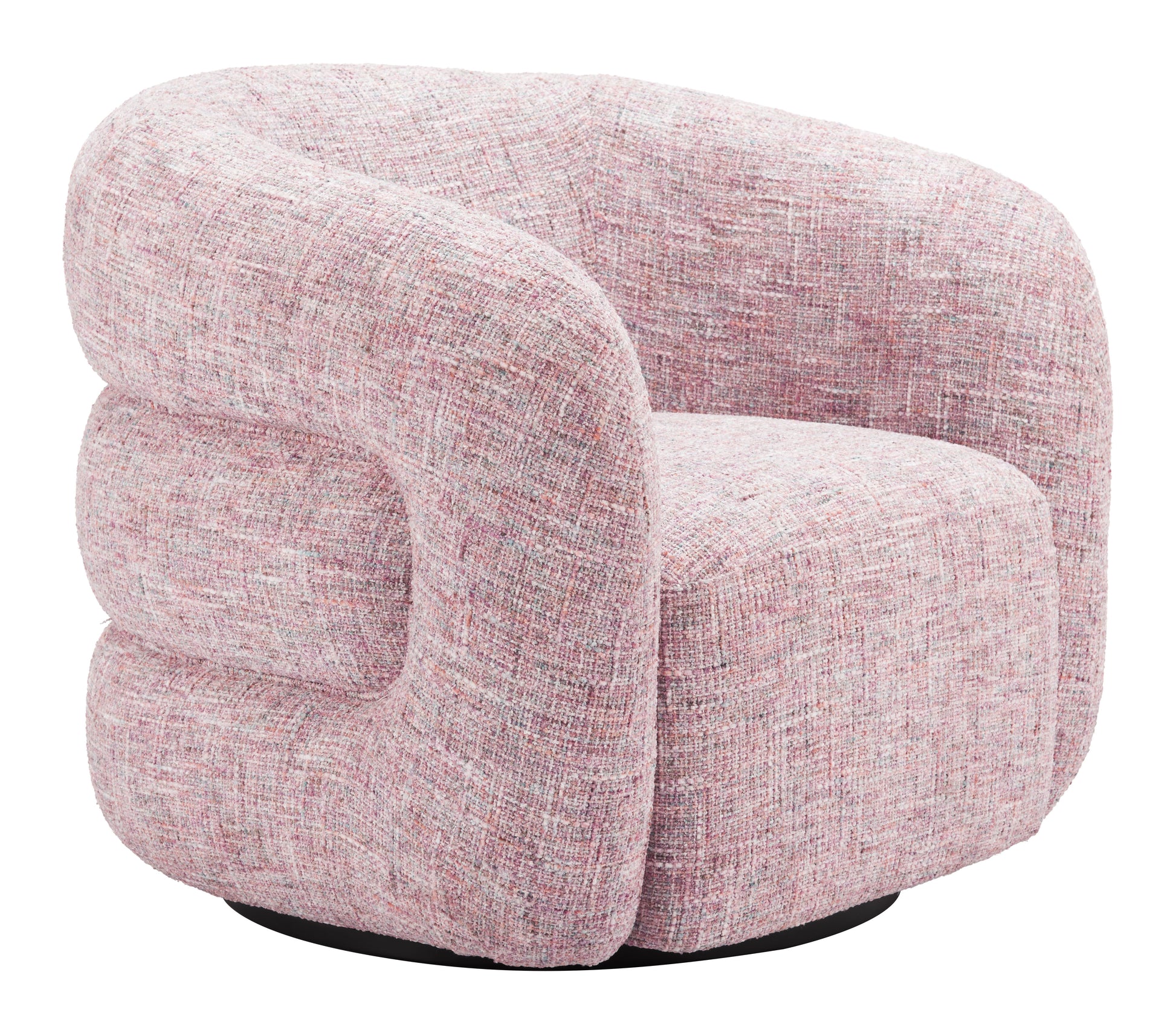 Refine Swivel Chair Pink Tweed - 6