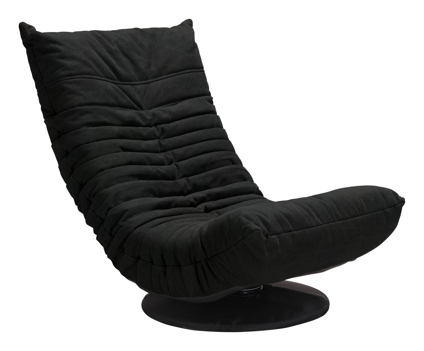 Down Low Swivel Chair Black