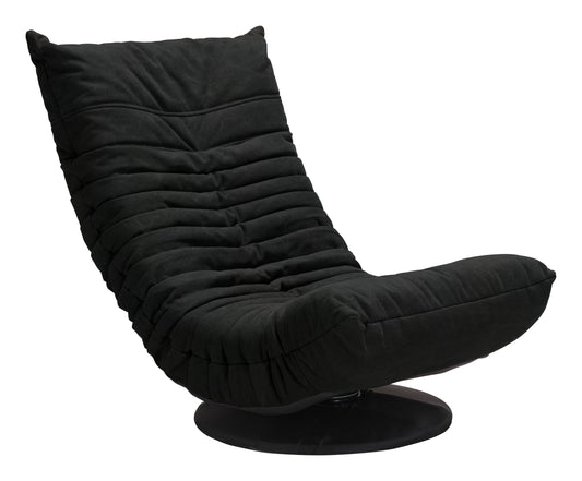 Down Low Swivel Chair Black