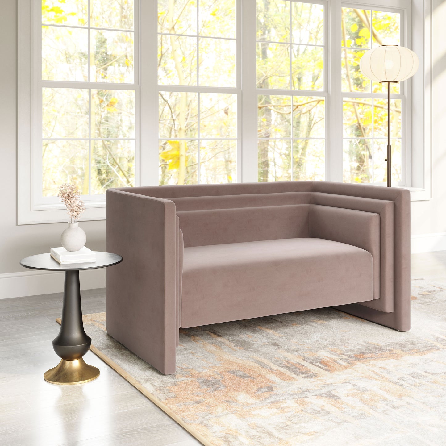 Trippel Loveseat Taupe - 8