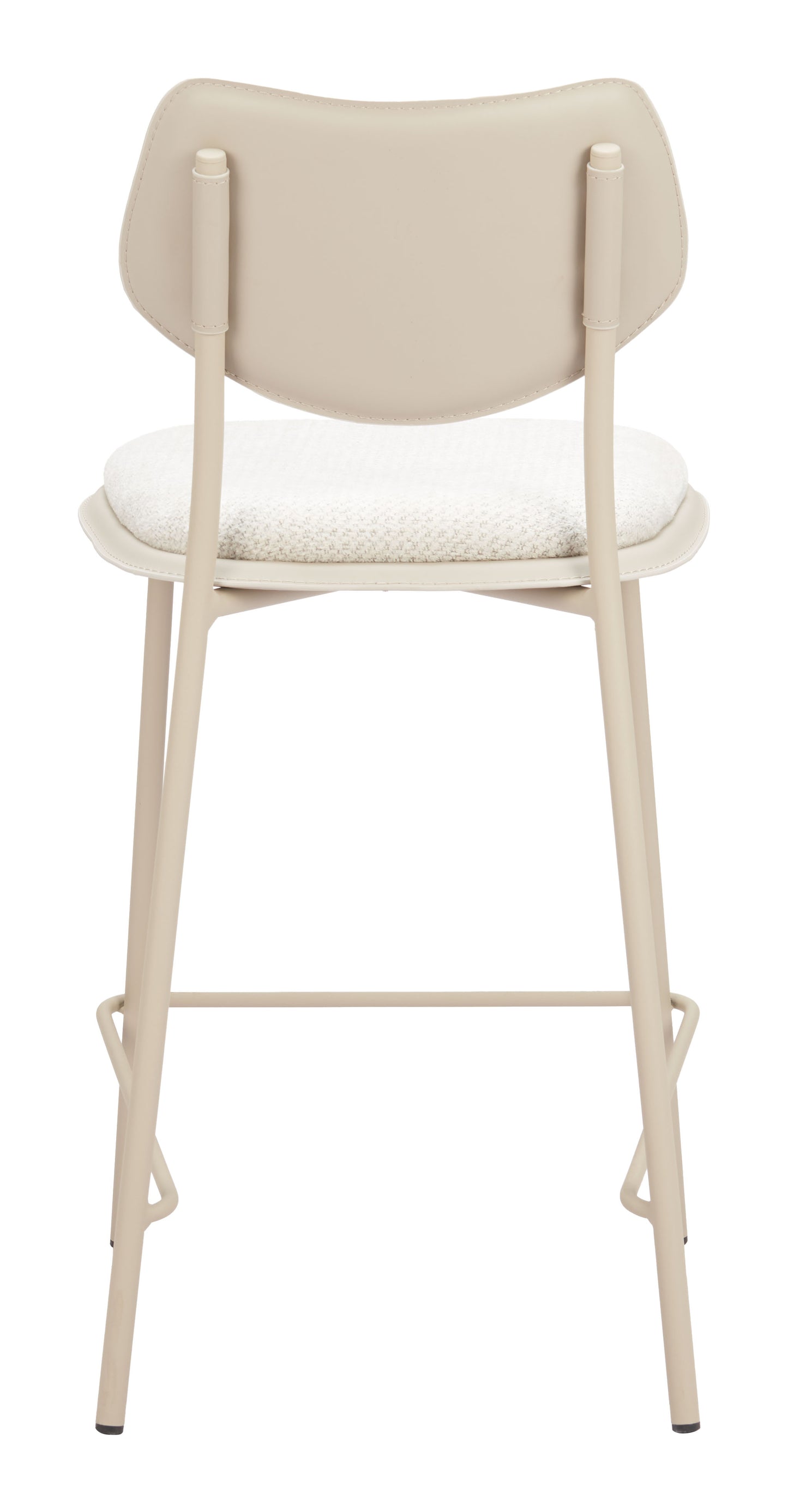 Zeal Counter Stool (Set of 4) Light Gray & Beige - 4