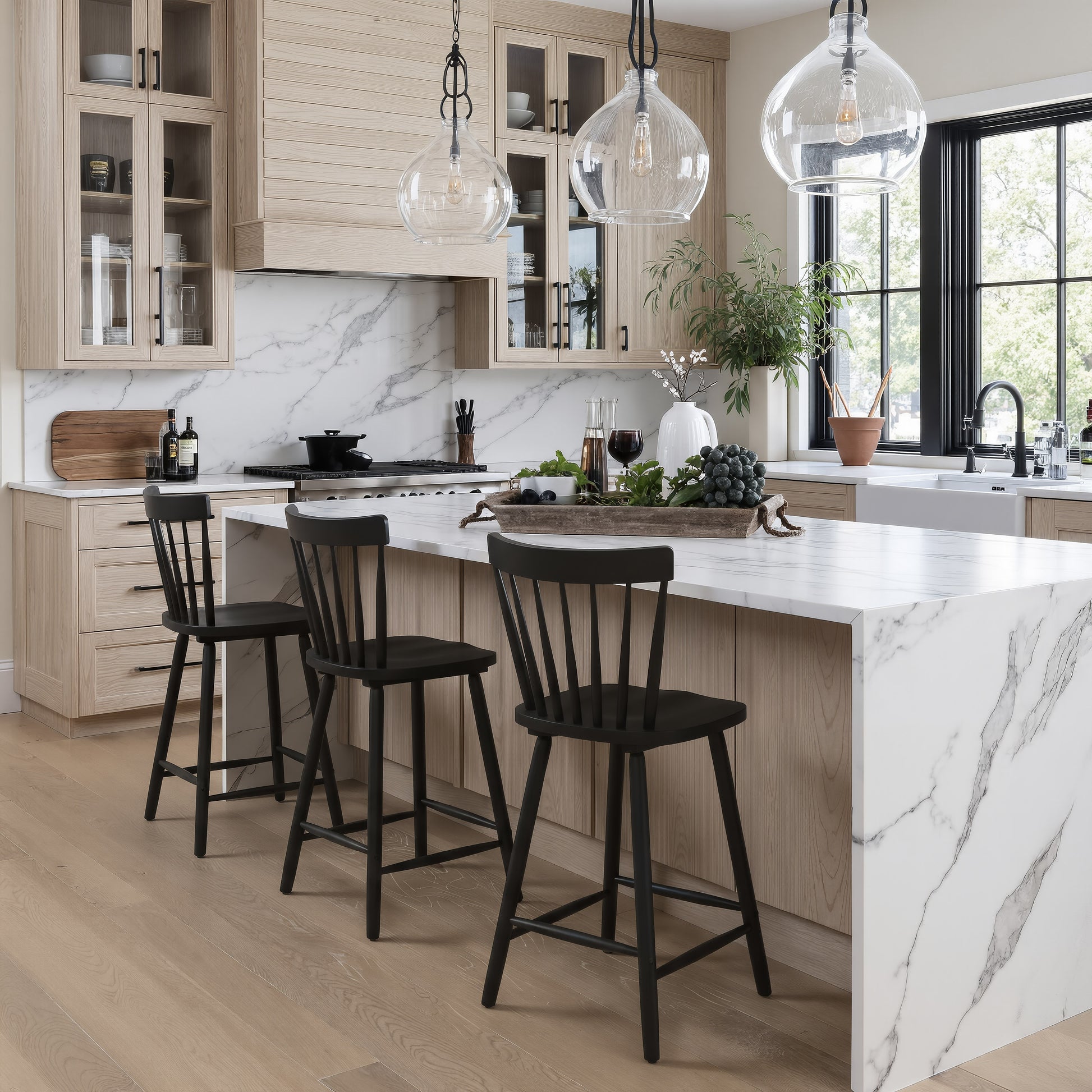 Tyce Counter Stool (Set of 2) Black - 8