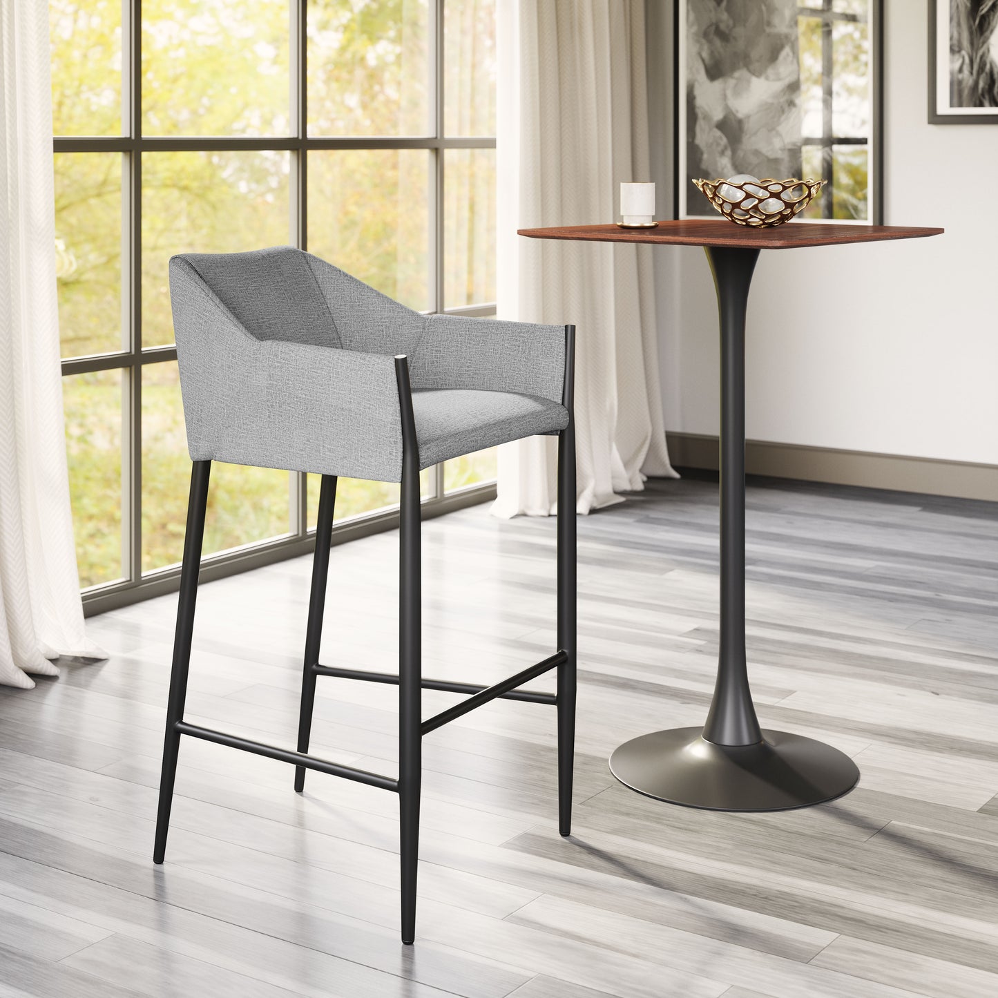 Andover Barstool Slate Gray - 8