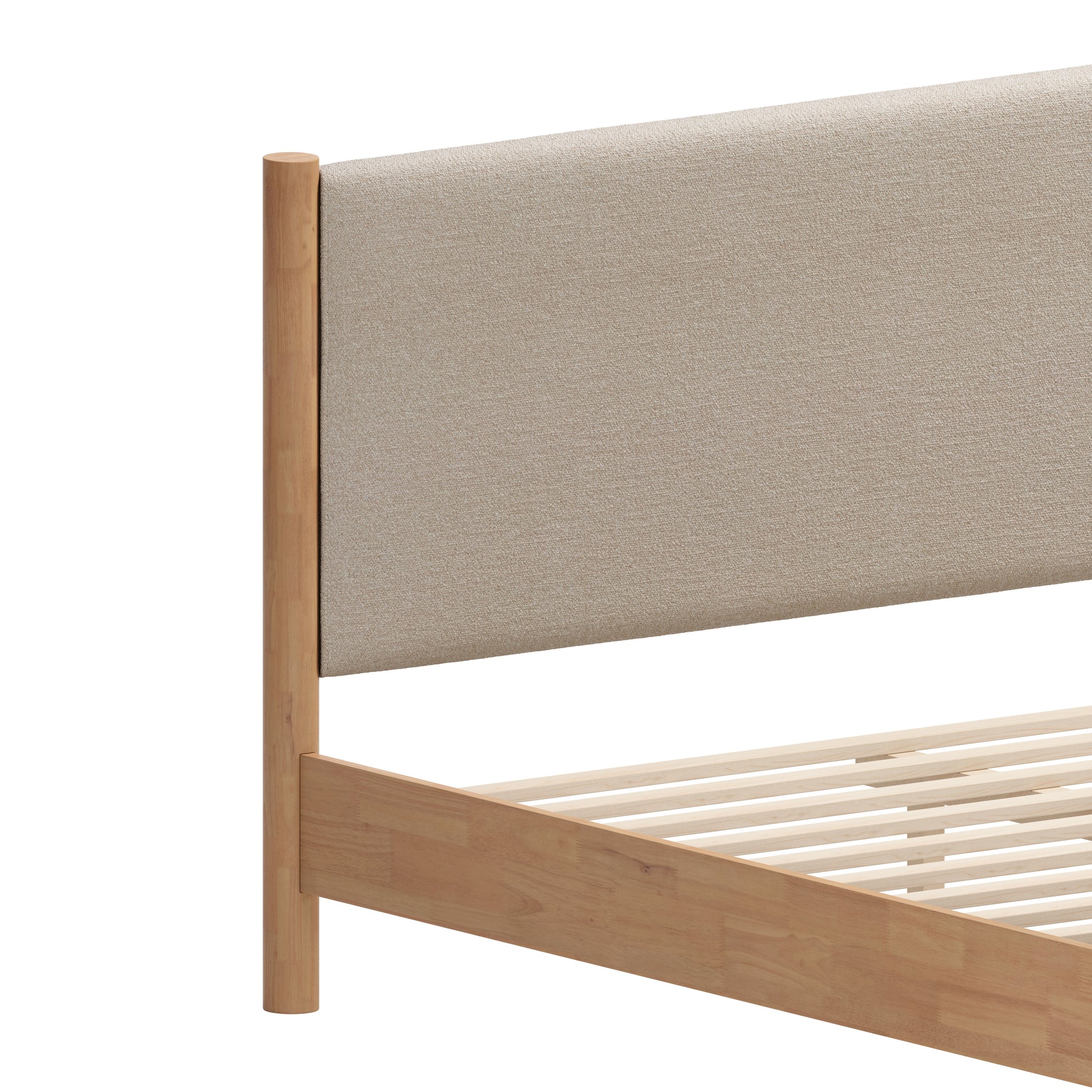 Hadi Queen Bed Beige & Natural - 4