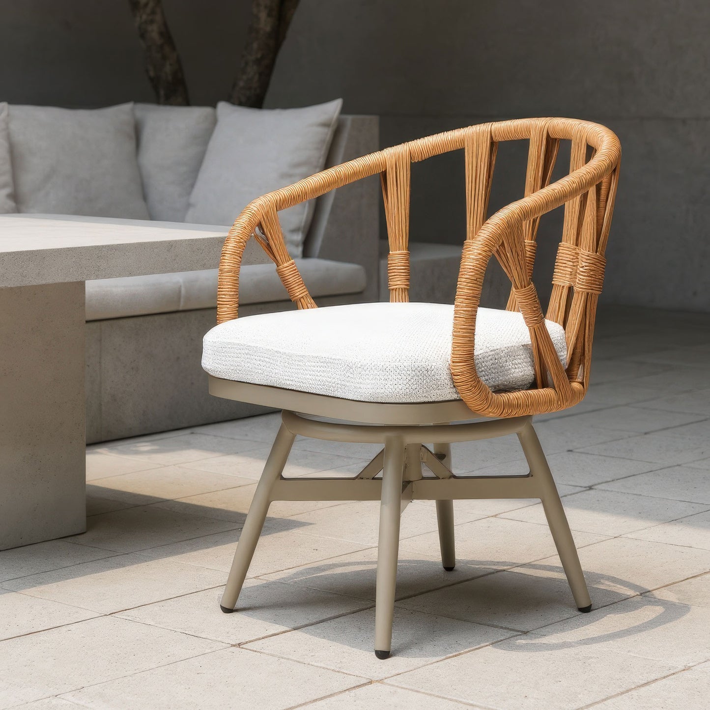Safal Swivel Dining Chair Multicolor - 11