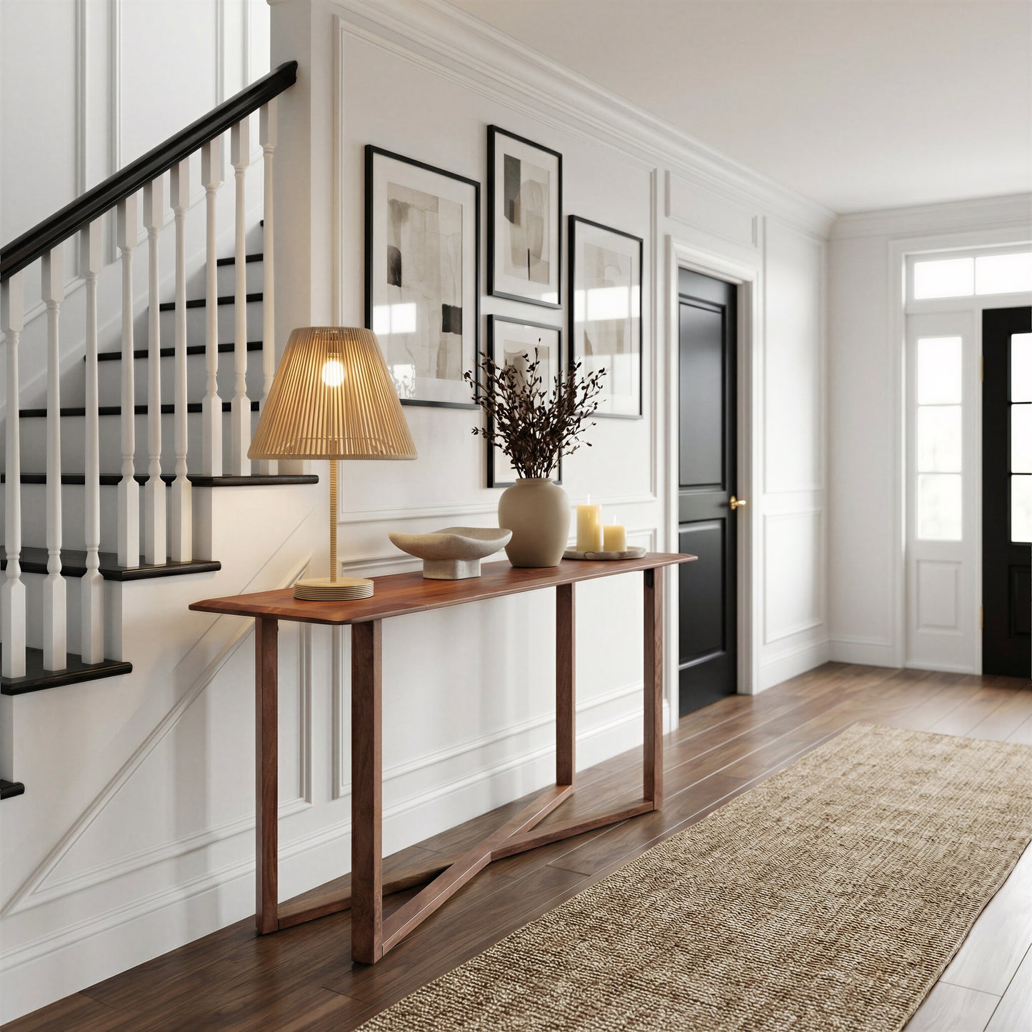Macaria Console Table Walnut - 8