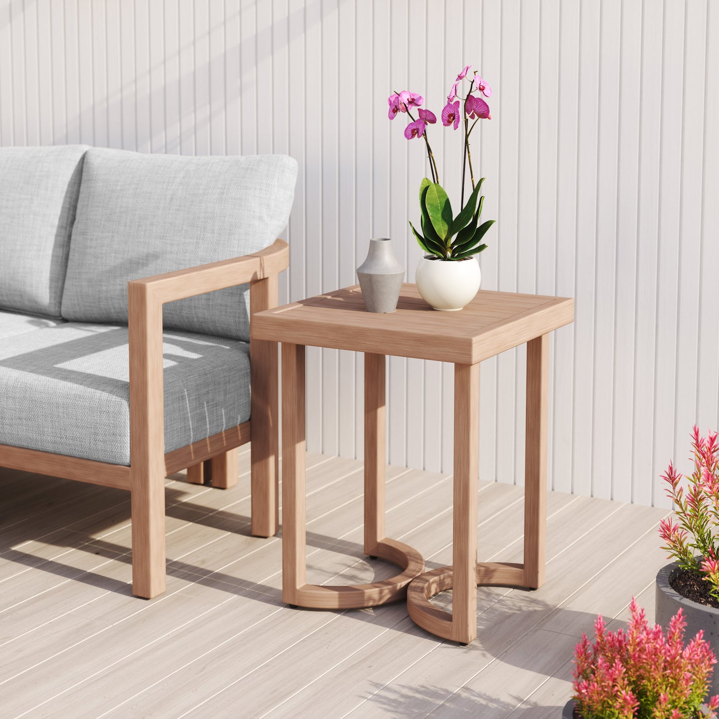 Leto Side Table Brown - 7