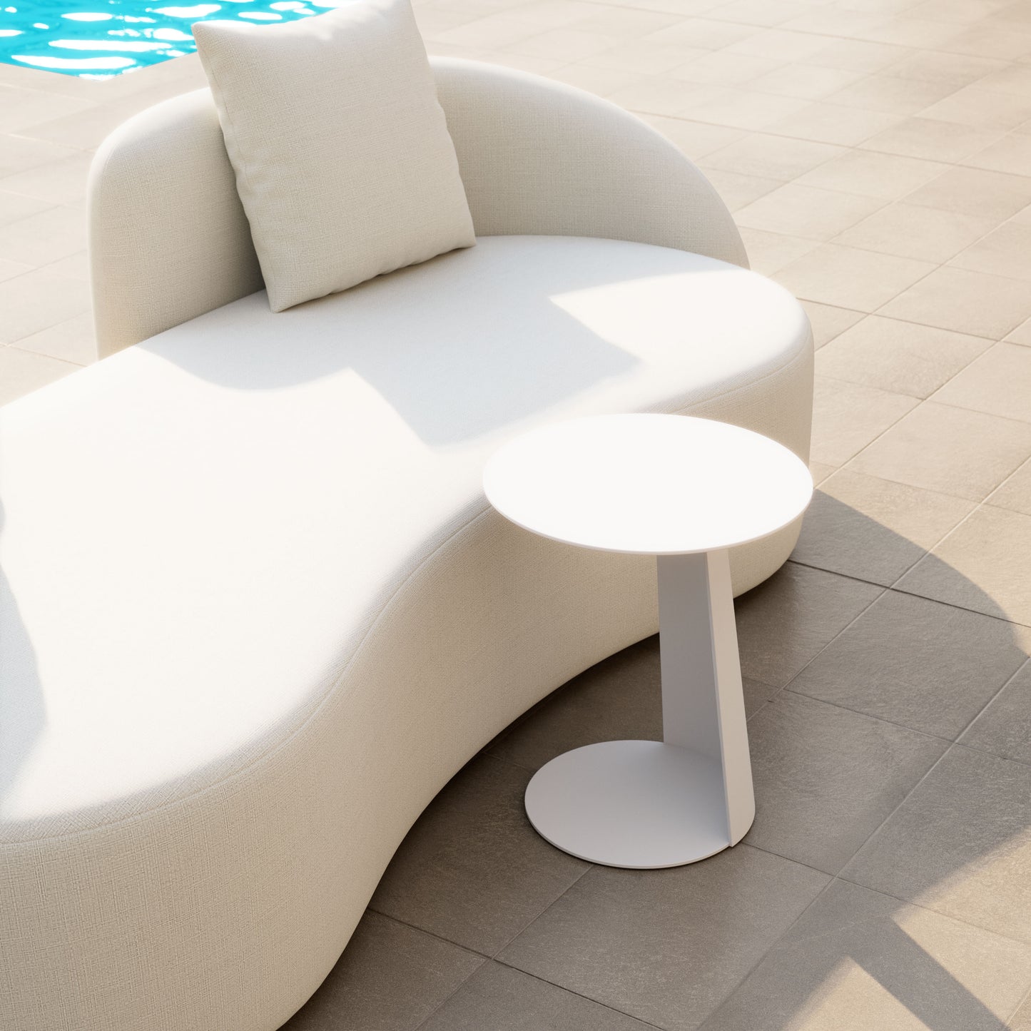 Sunny Isles Side Table White - 9