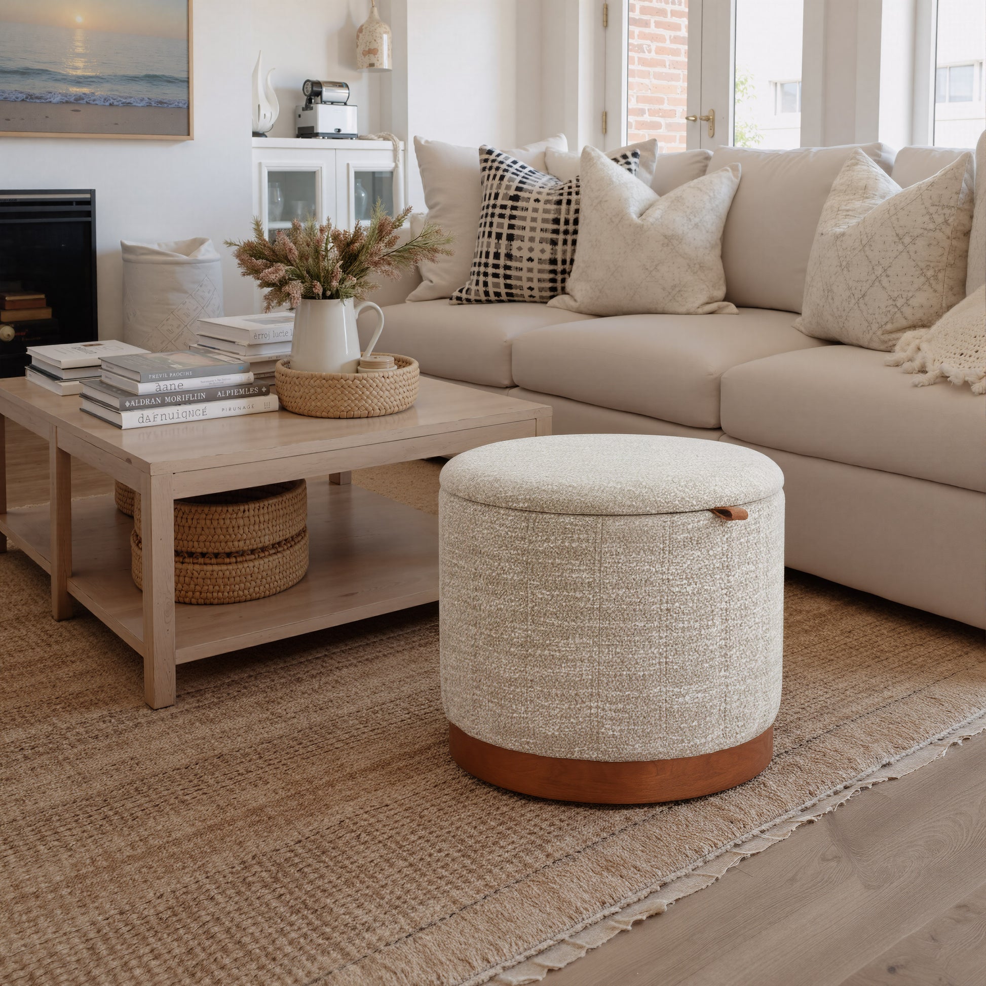 Fije Storage Ottoman Gray - 9