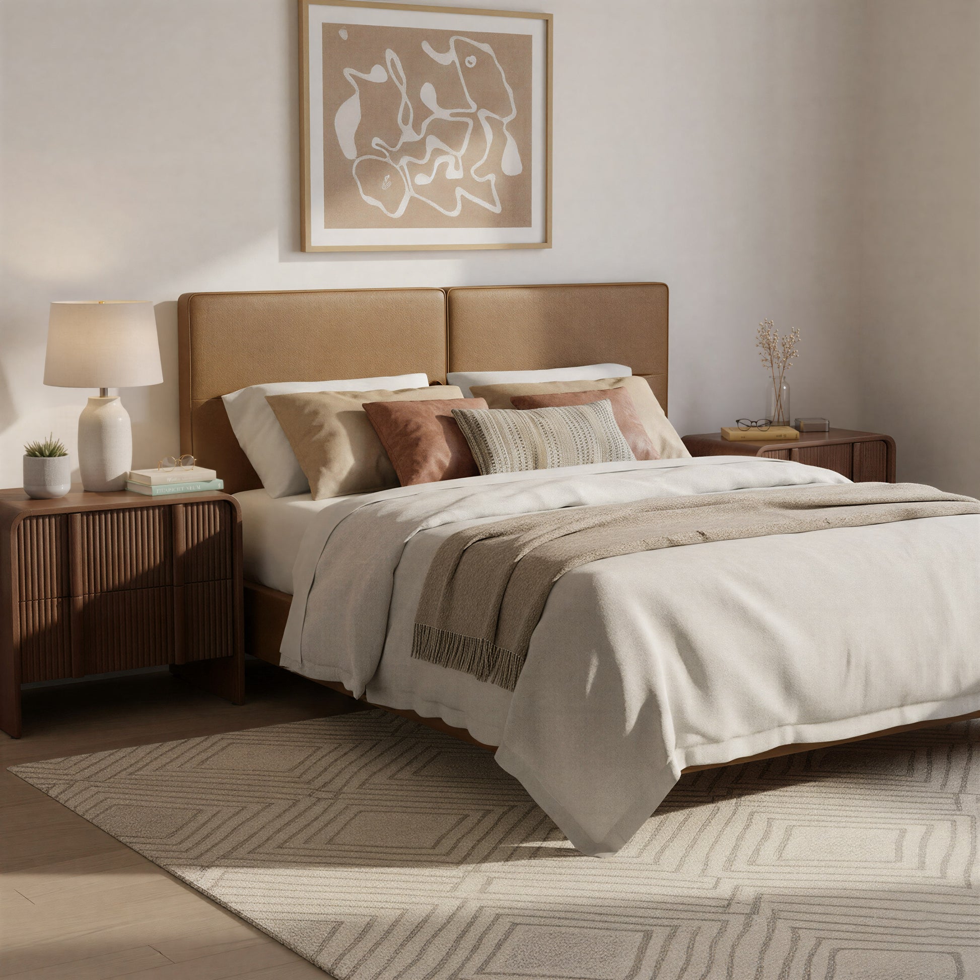 Cove Floating Queen Headboard Brown - 8