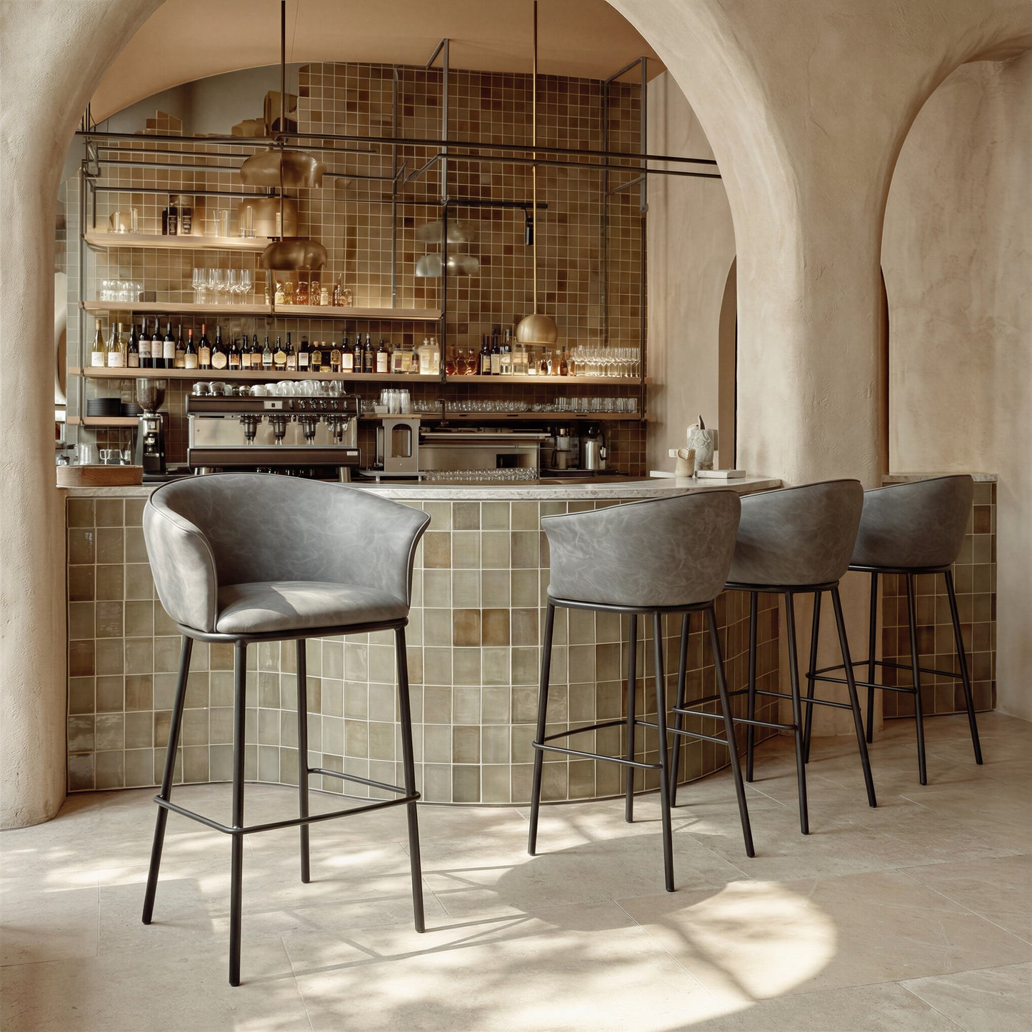 Garston Barstool Gray - 9