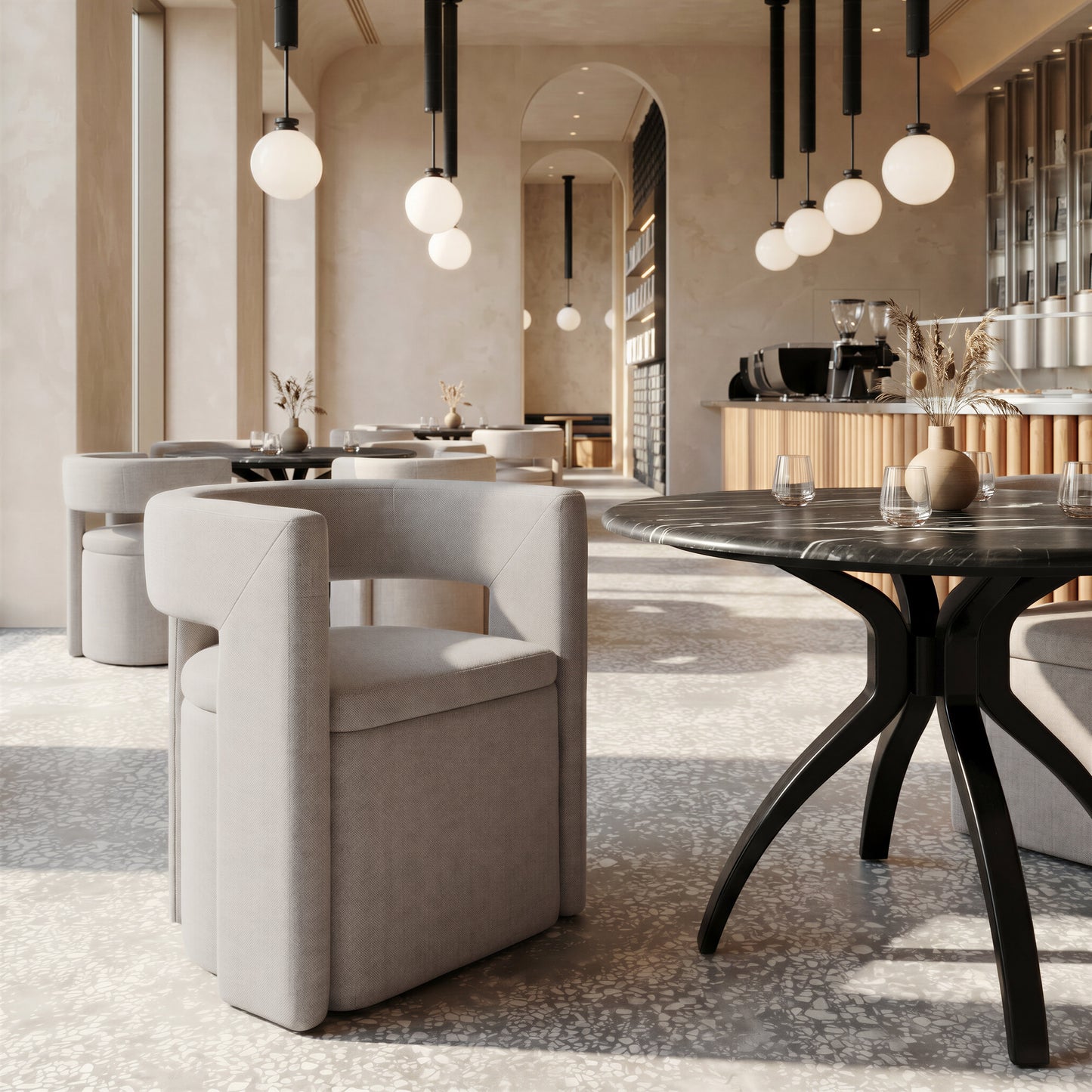 Papua Dining Chair Gray - 10