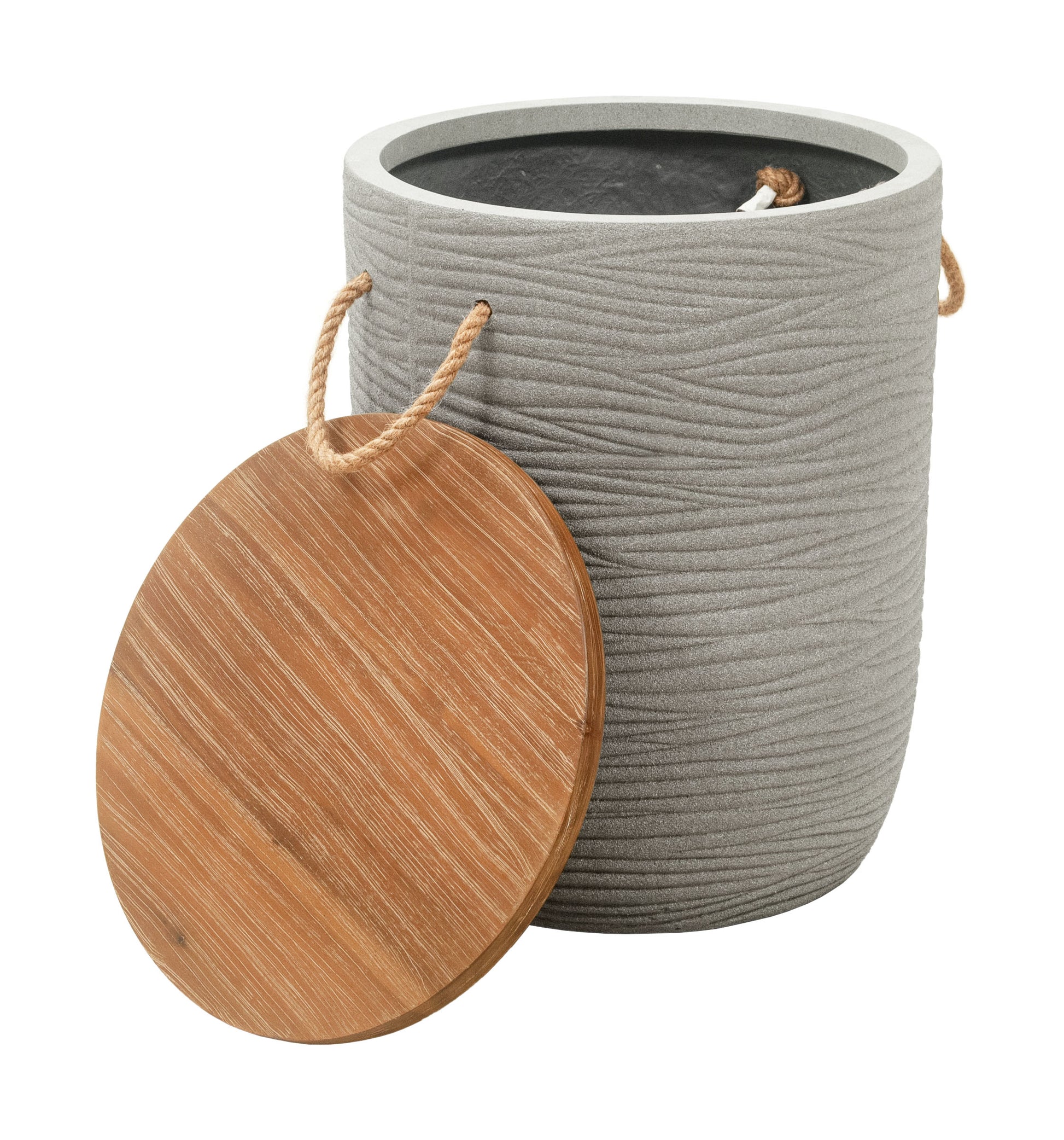 Biban Side Table Natural & Gray - 3