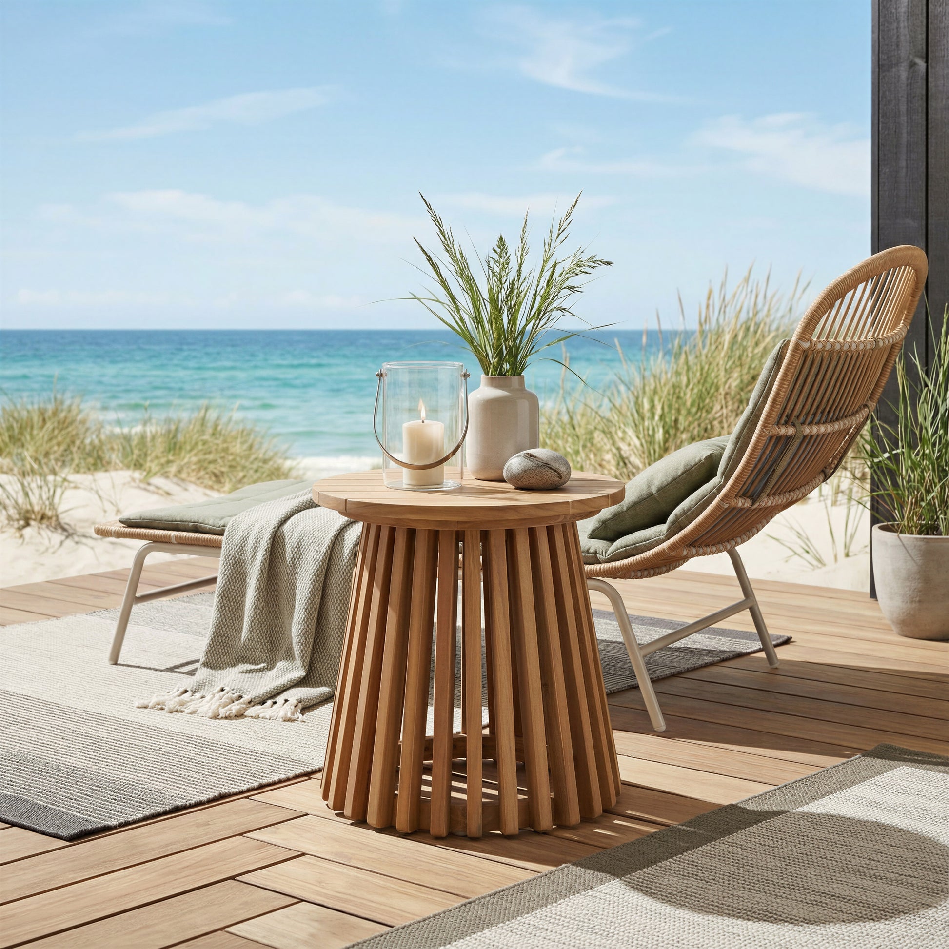 Zahara Side Table Natural - 8