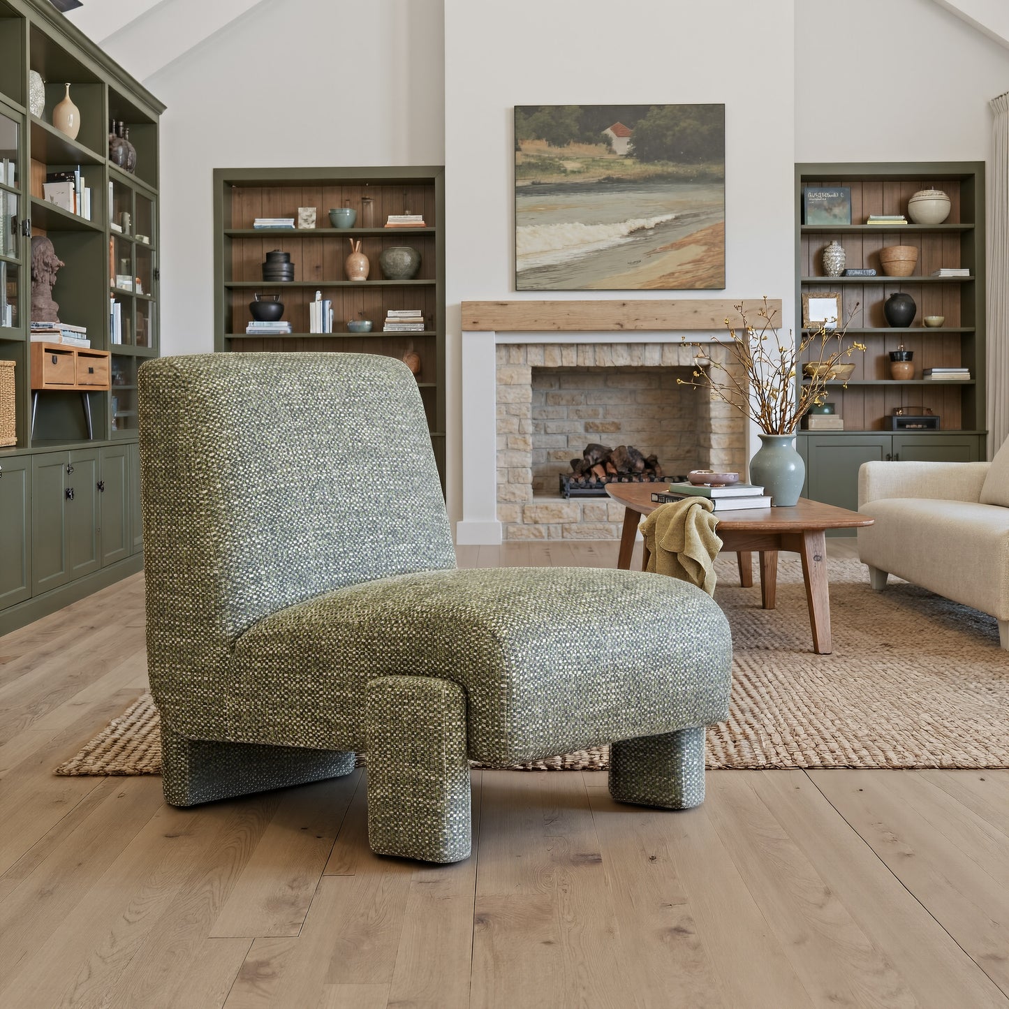 Orleen Accent Chair Checker Green - 11