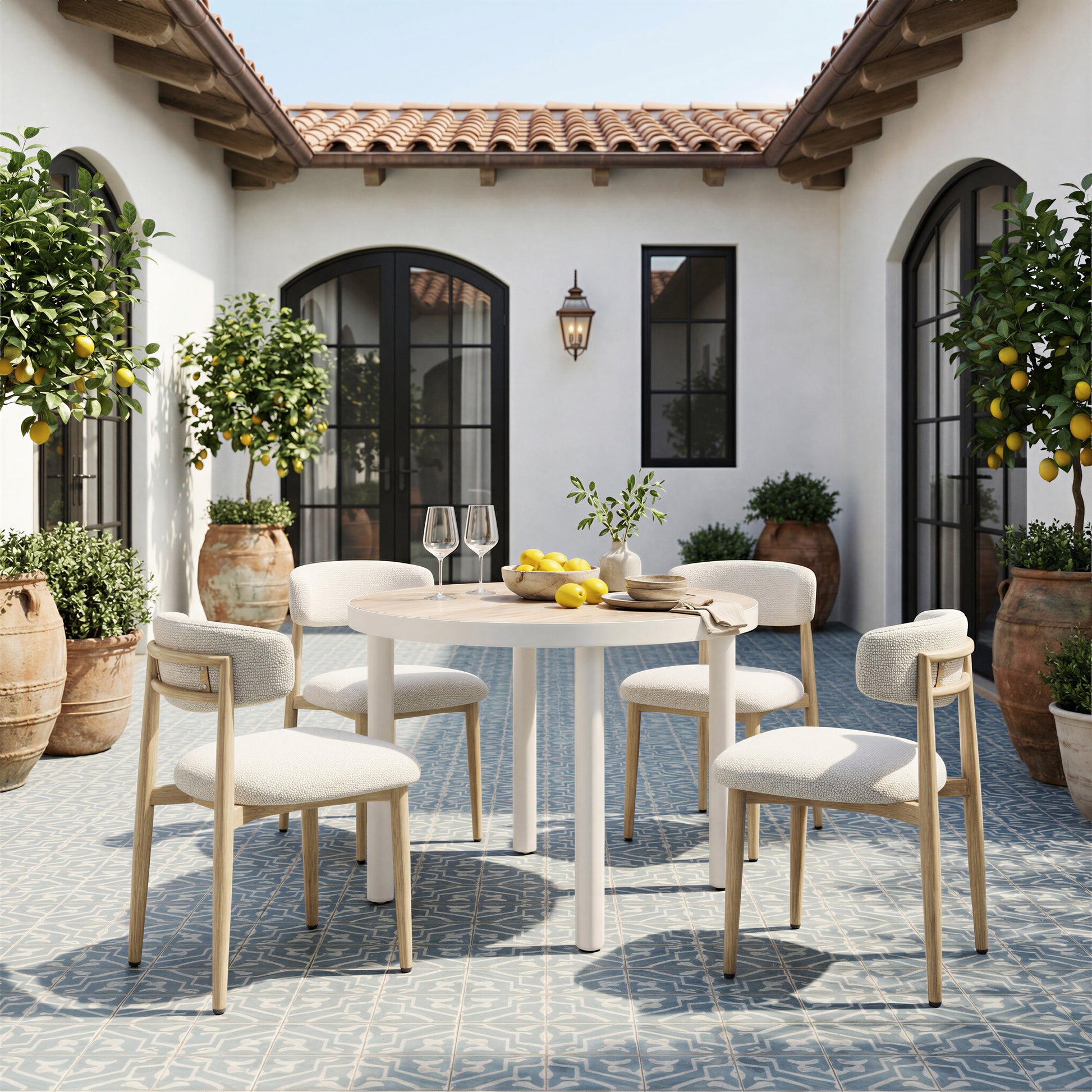 Bege Dining Chair White - 10