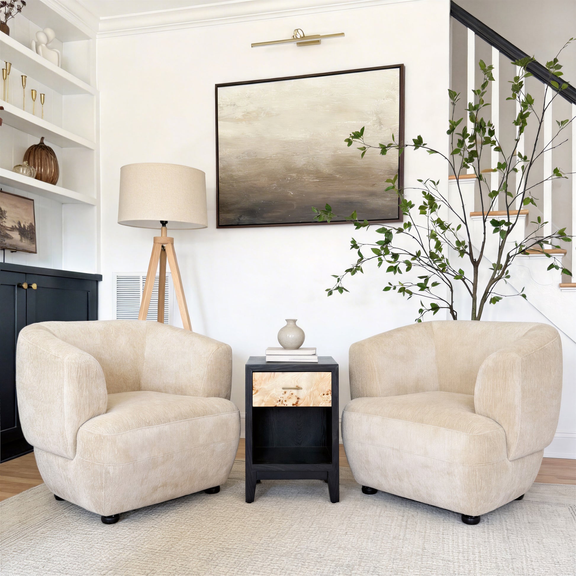 Imperial Floor Lamp Beige & Natural - 10