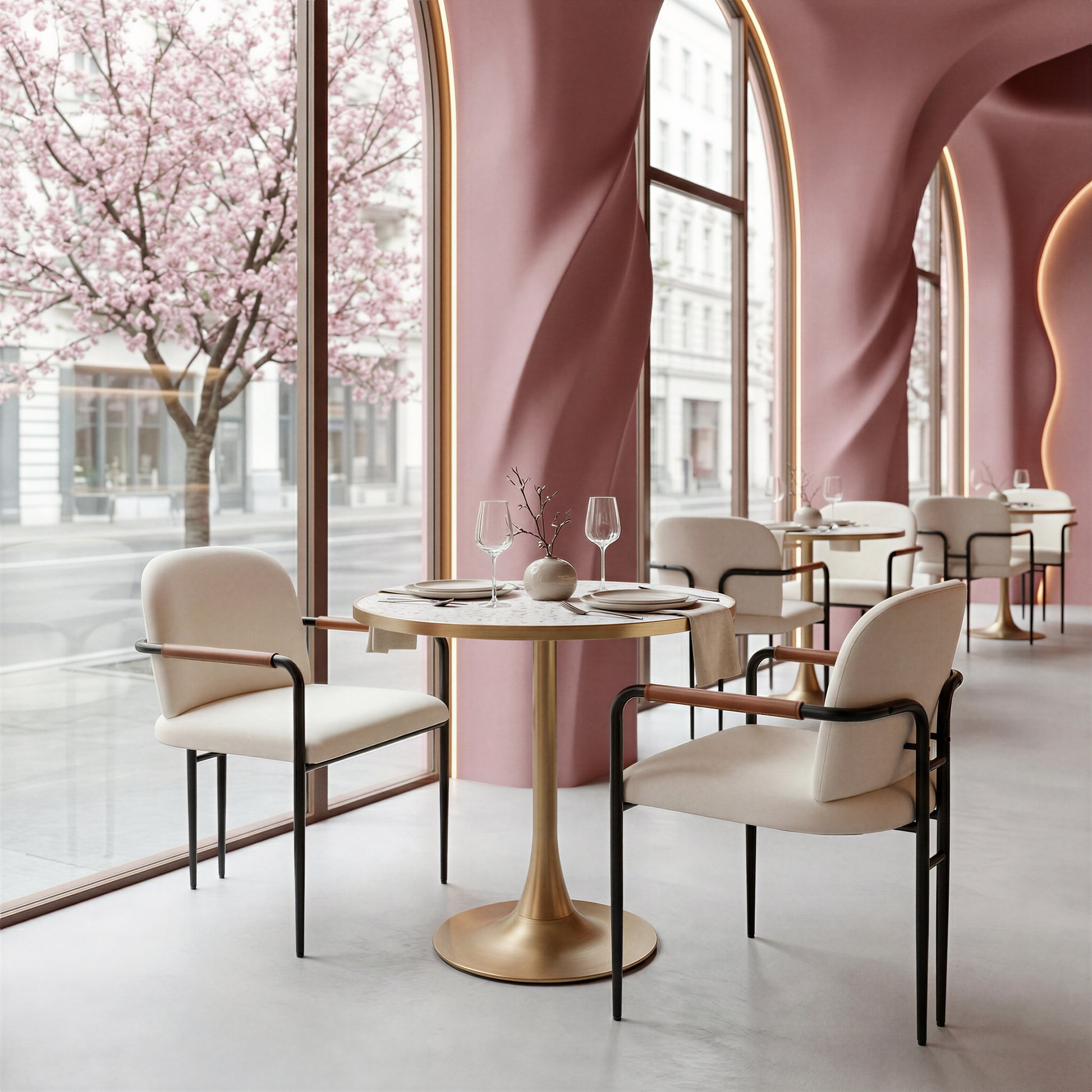 Sibu Dining Chair Cream - 8