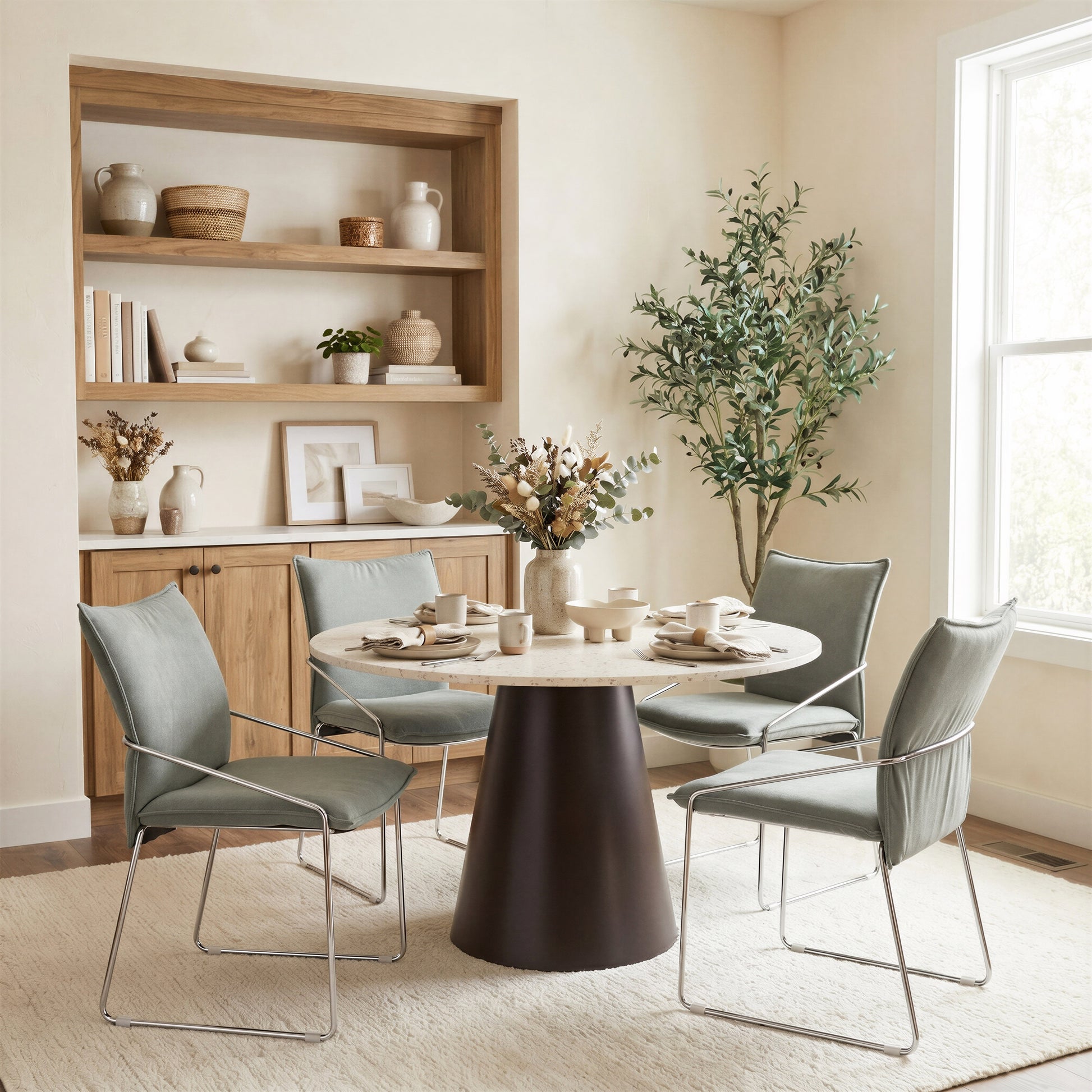 Pola Dining Chair (Set of 2) Green - 10