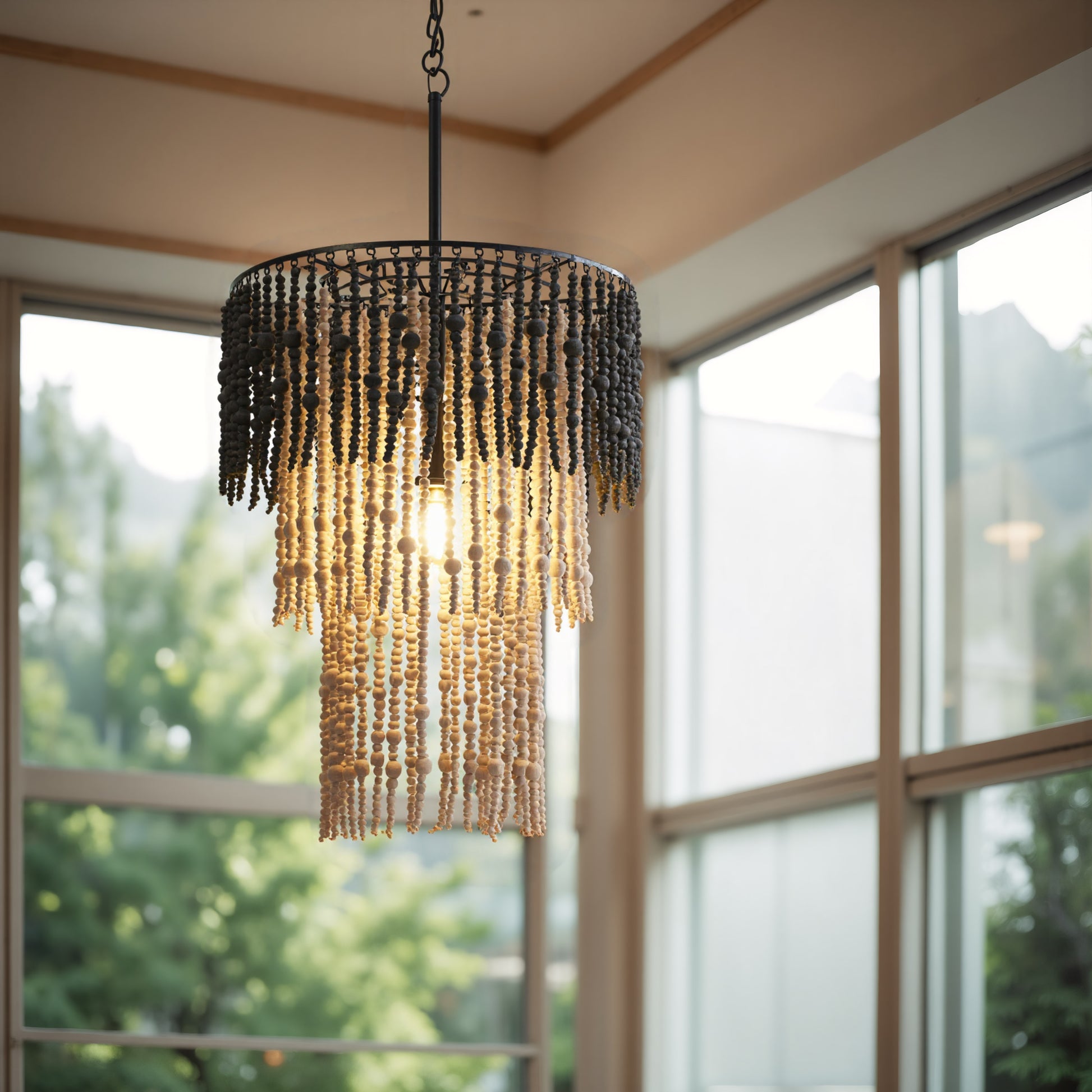 Bizu Ceiling Lamp Black & Beige - 7
