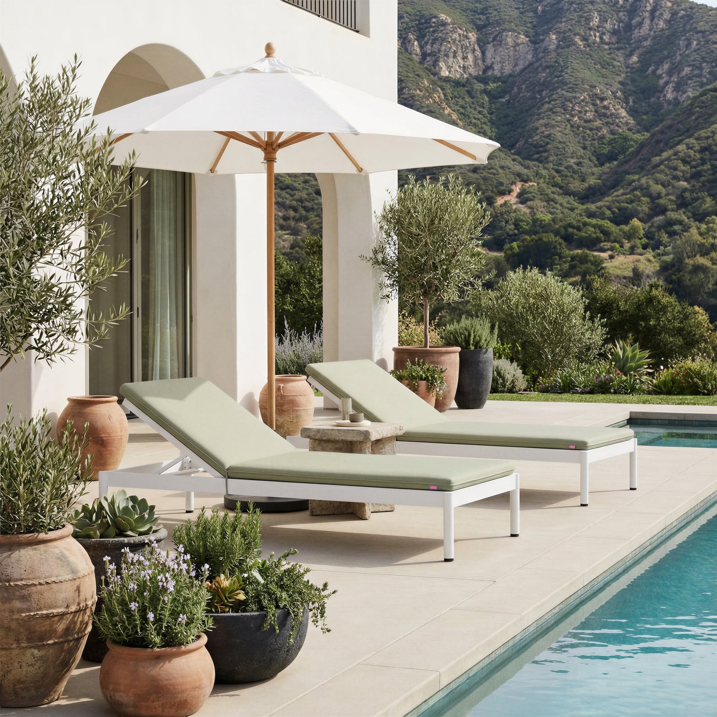 Lychee Chaise Lounge Green - 8