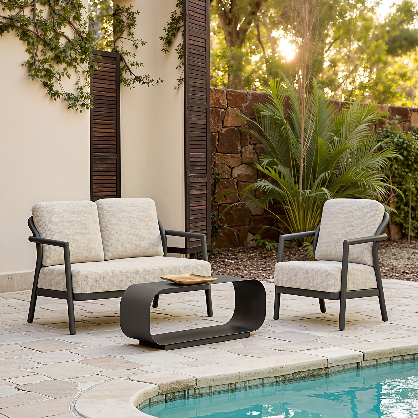 Rein Accent Chair Beige - 8
