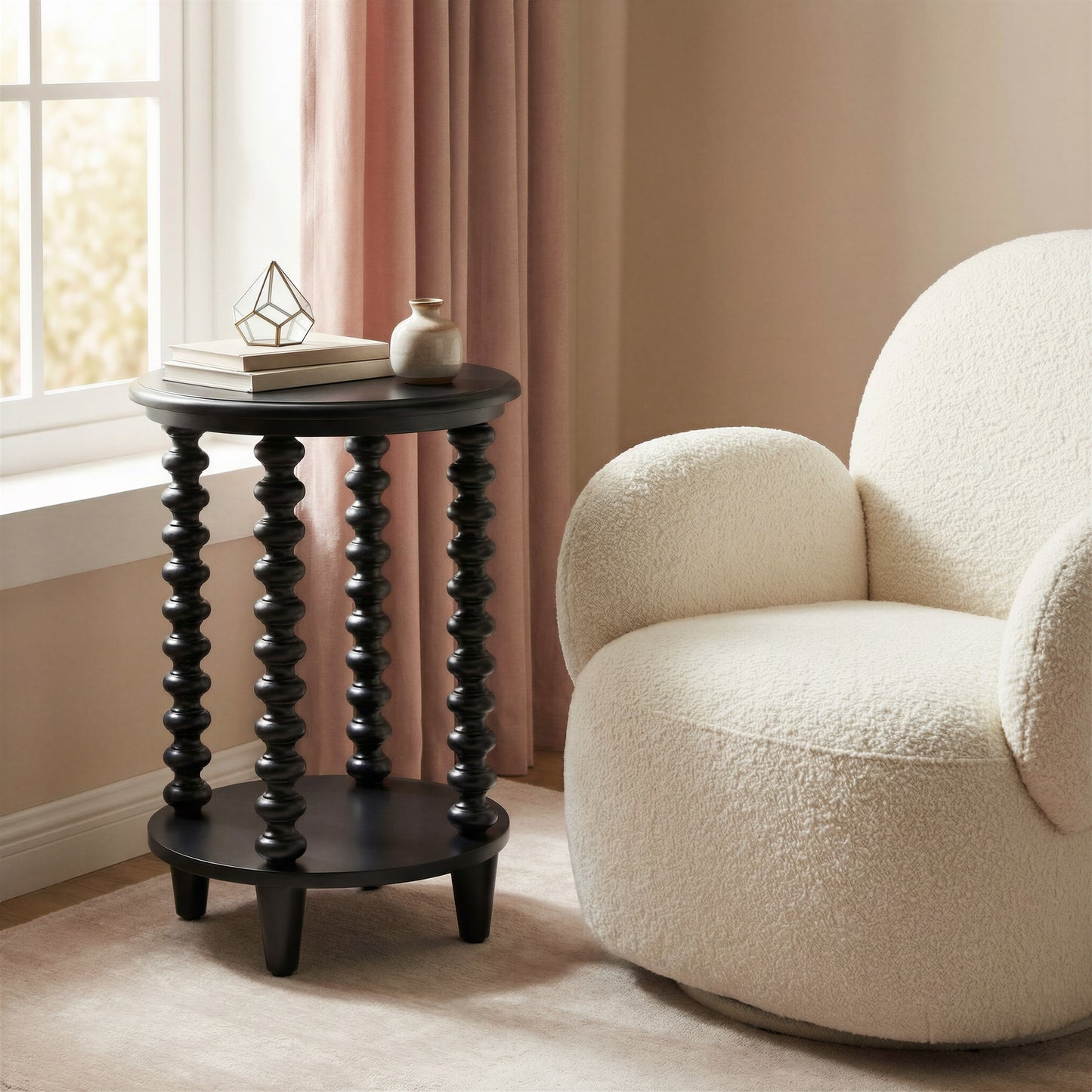 Gocce Side Table Black - 7