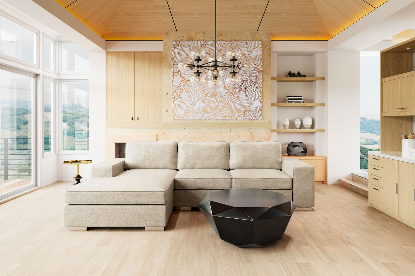 Brickell Sectional Beige