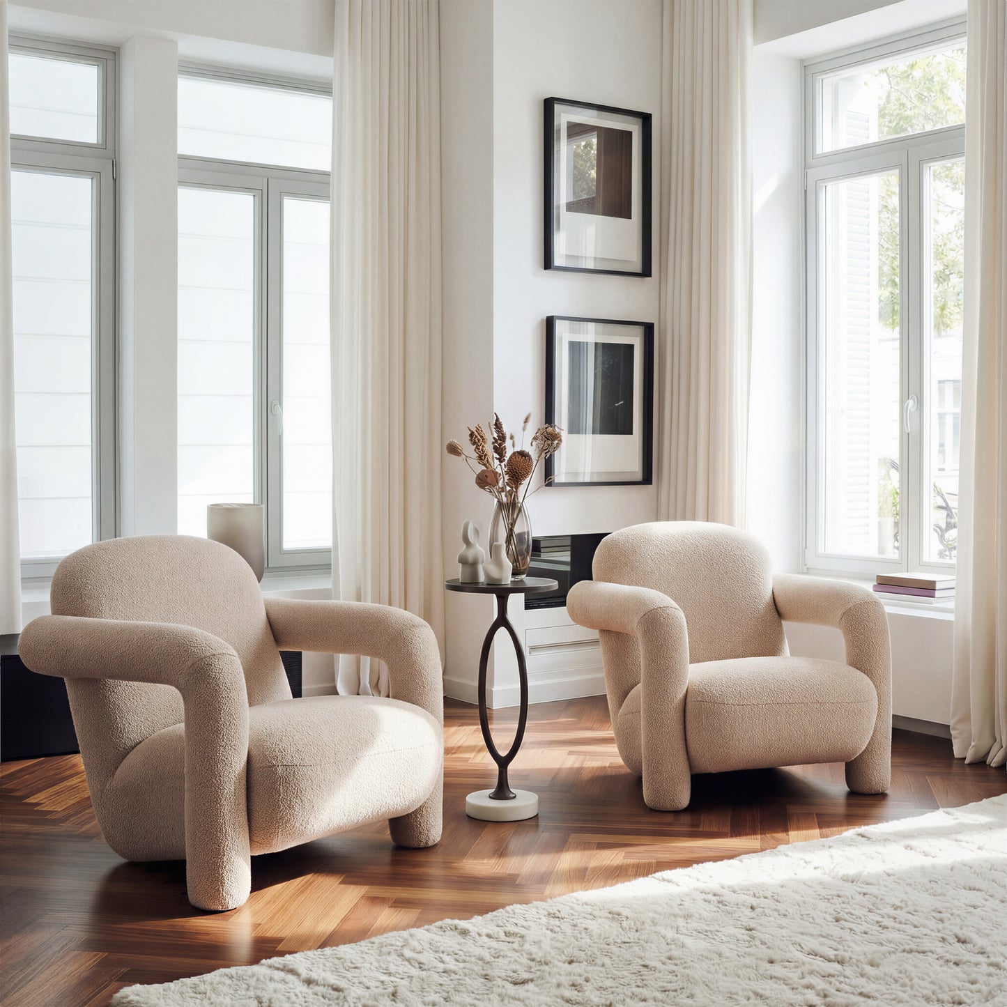 Selenya Accent Chair Beige - 8